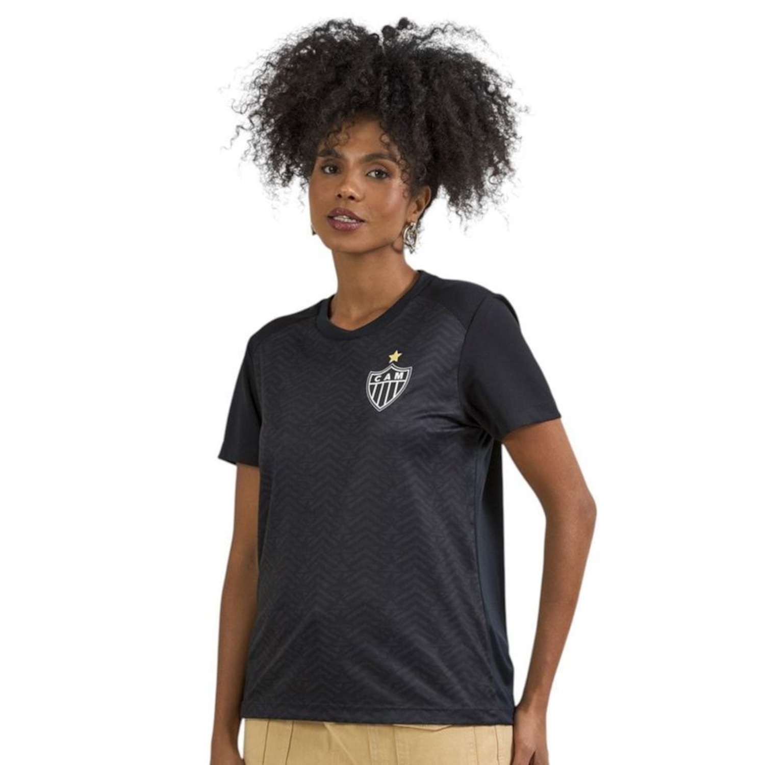 Camisa do Atlético Mineiro Braziline Principia Feminina - Foto 1