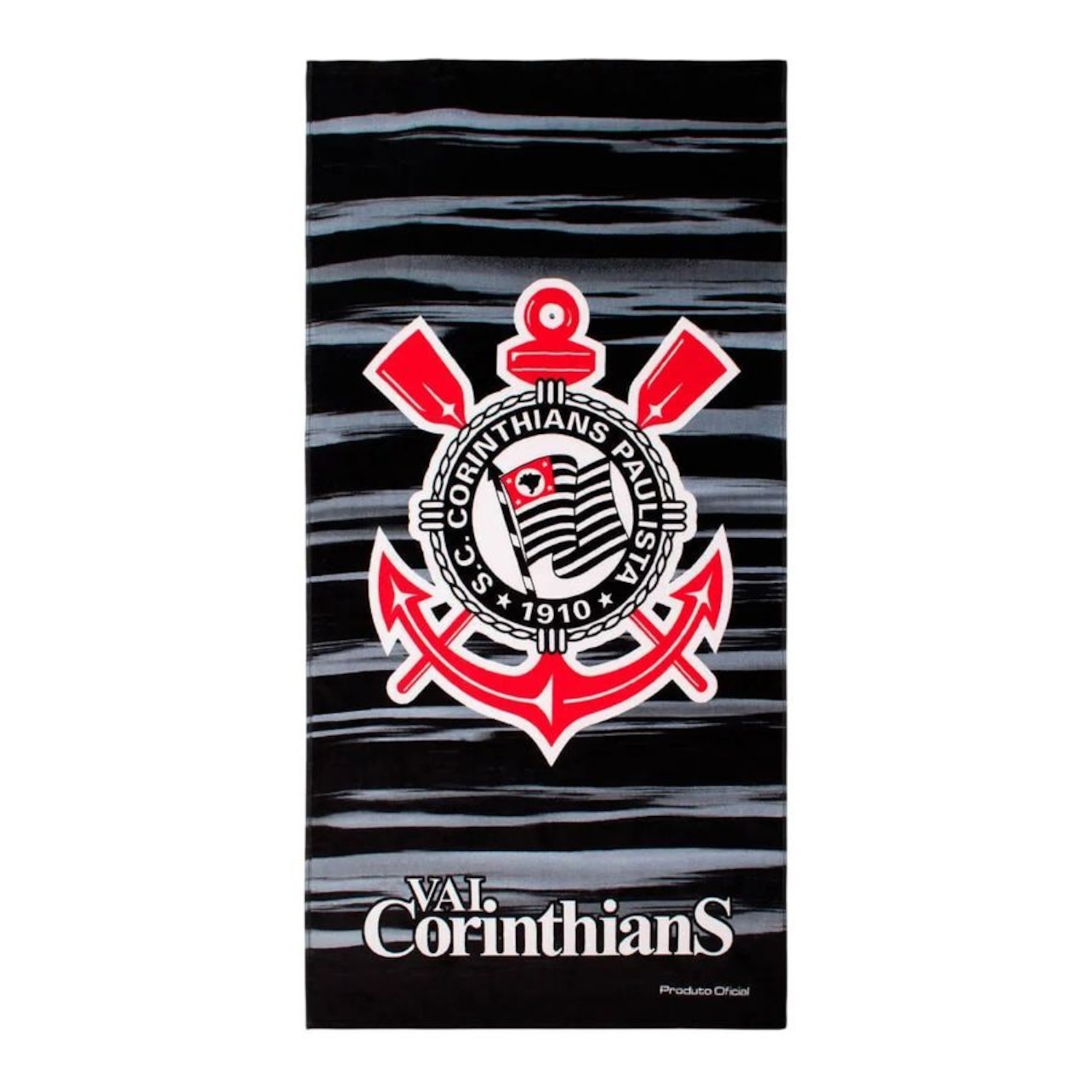 Toalha de Banho Corinthians Buettner Veludo 70X140 - Foto 1