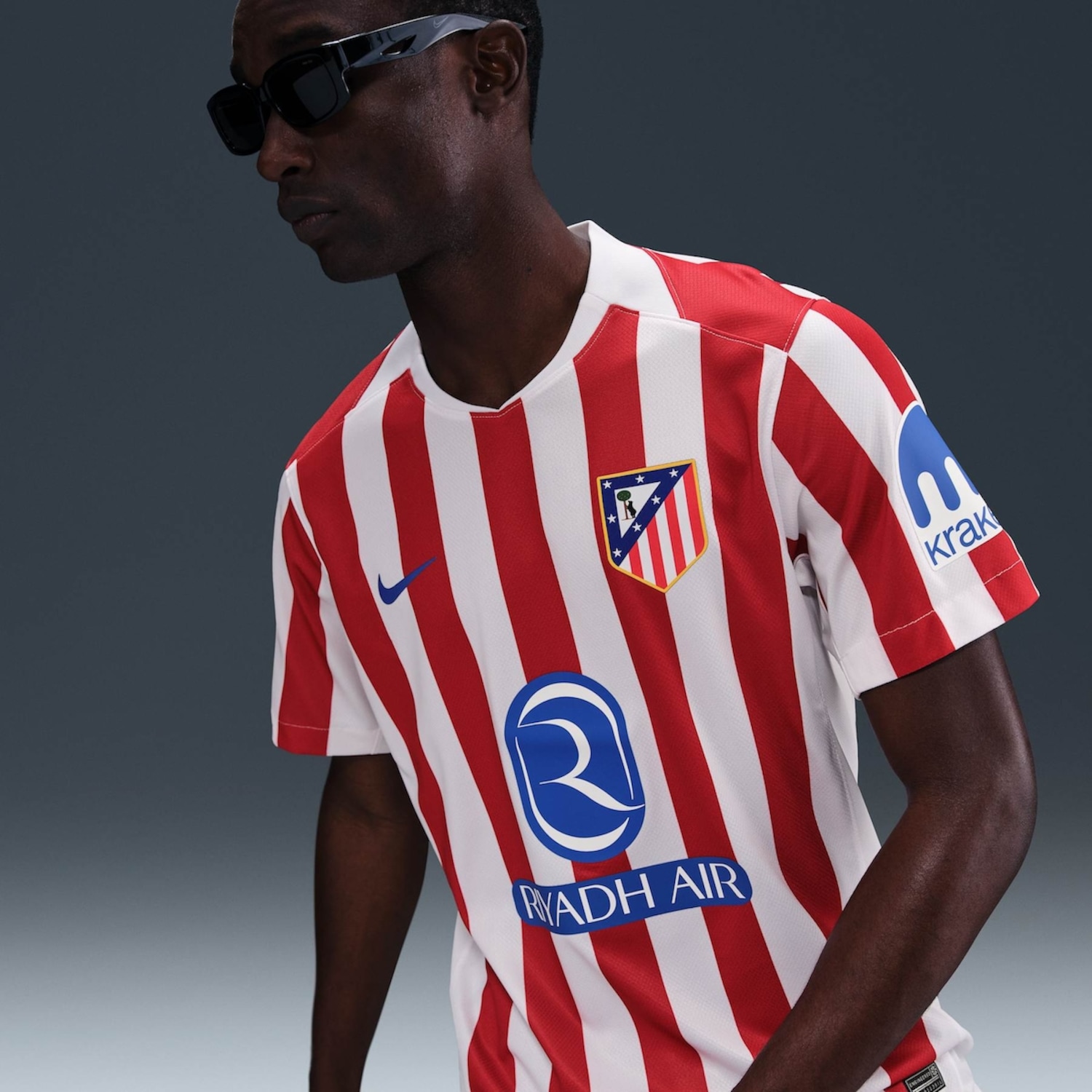 Camisa Atlético de Madrid I 25/26 Nike Torcedor Pro Masculina - Foto 1