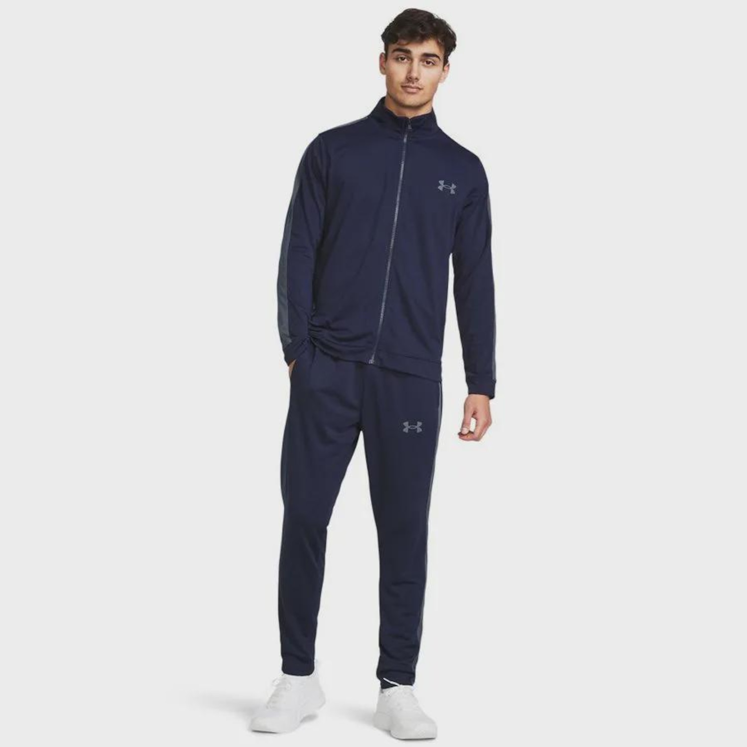 Agasalho Masculino Under Armour sem Capuz Knit Tracksuit - Foto 1