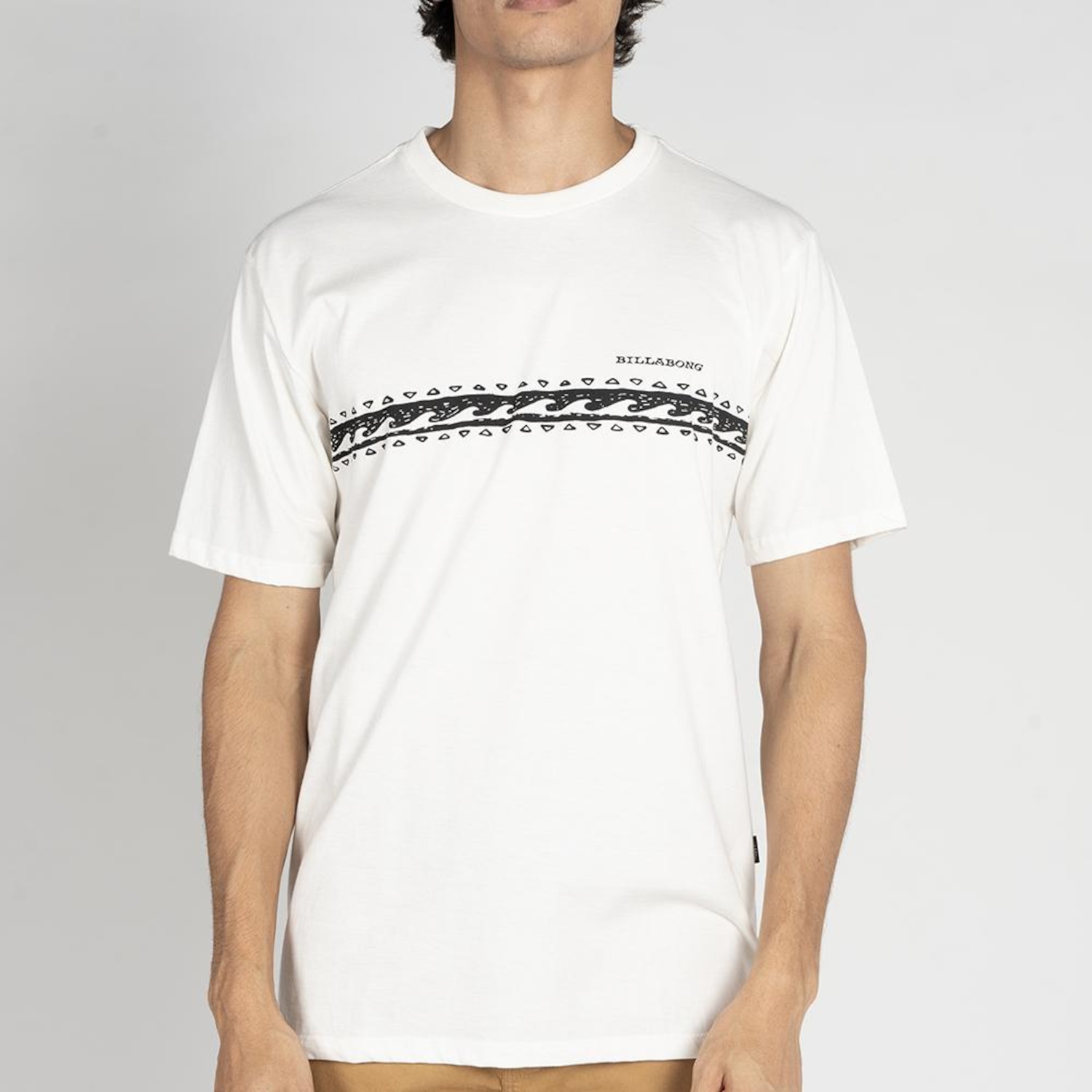 Camiseta Billabong Wave Stripe WT25 Masculina - Foto 1