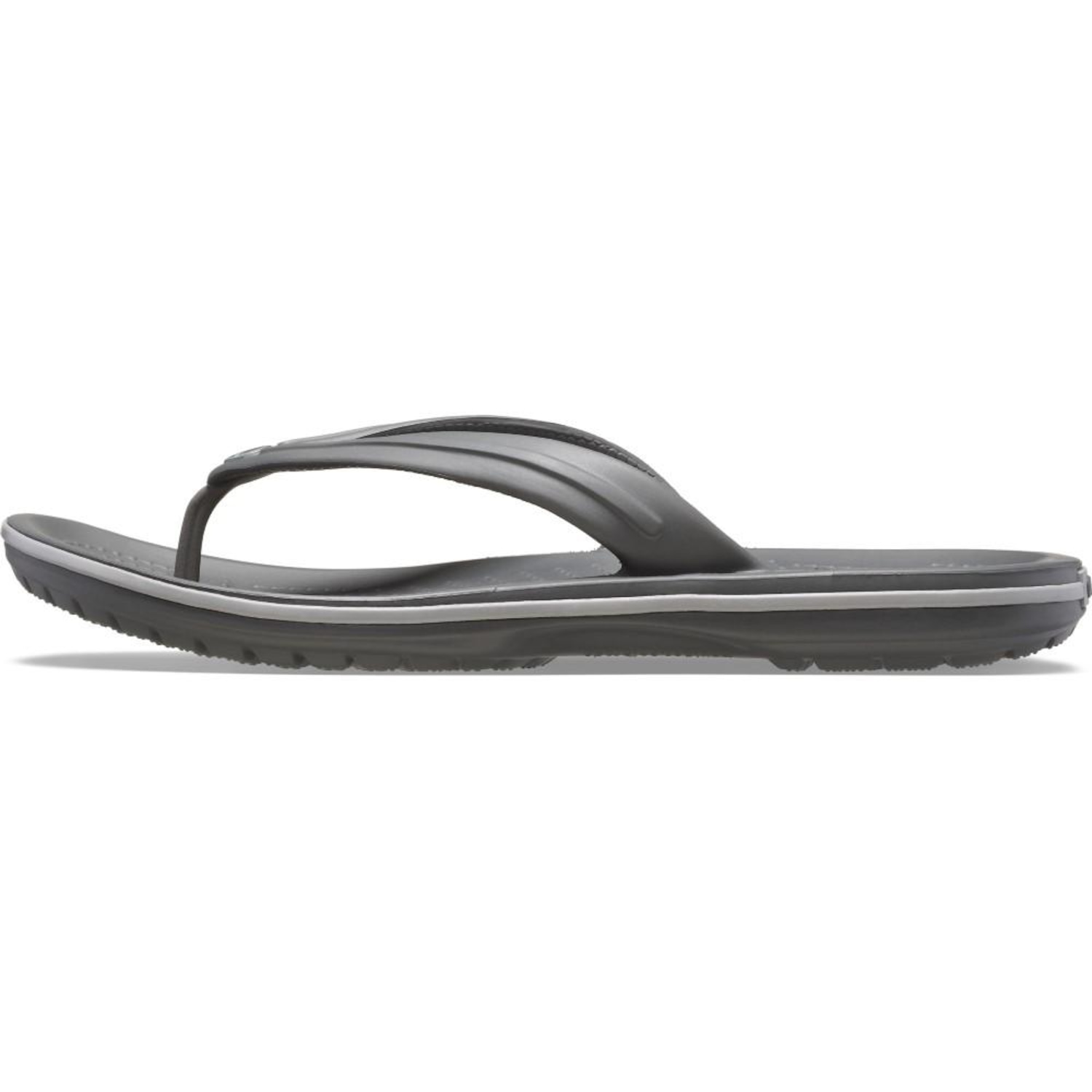 Chinelo Crocs Crocband Flip Slate Unissex - Foto 3
