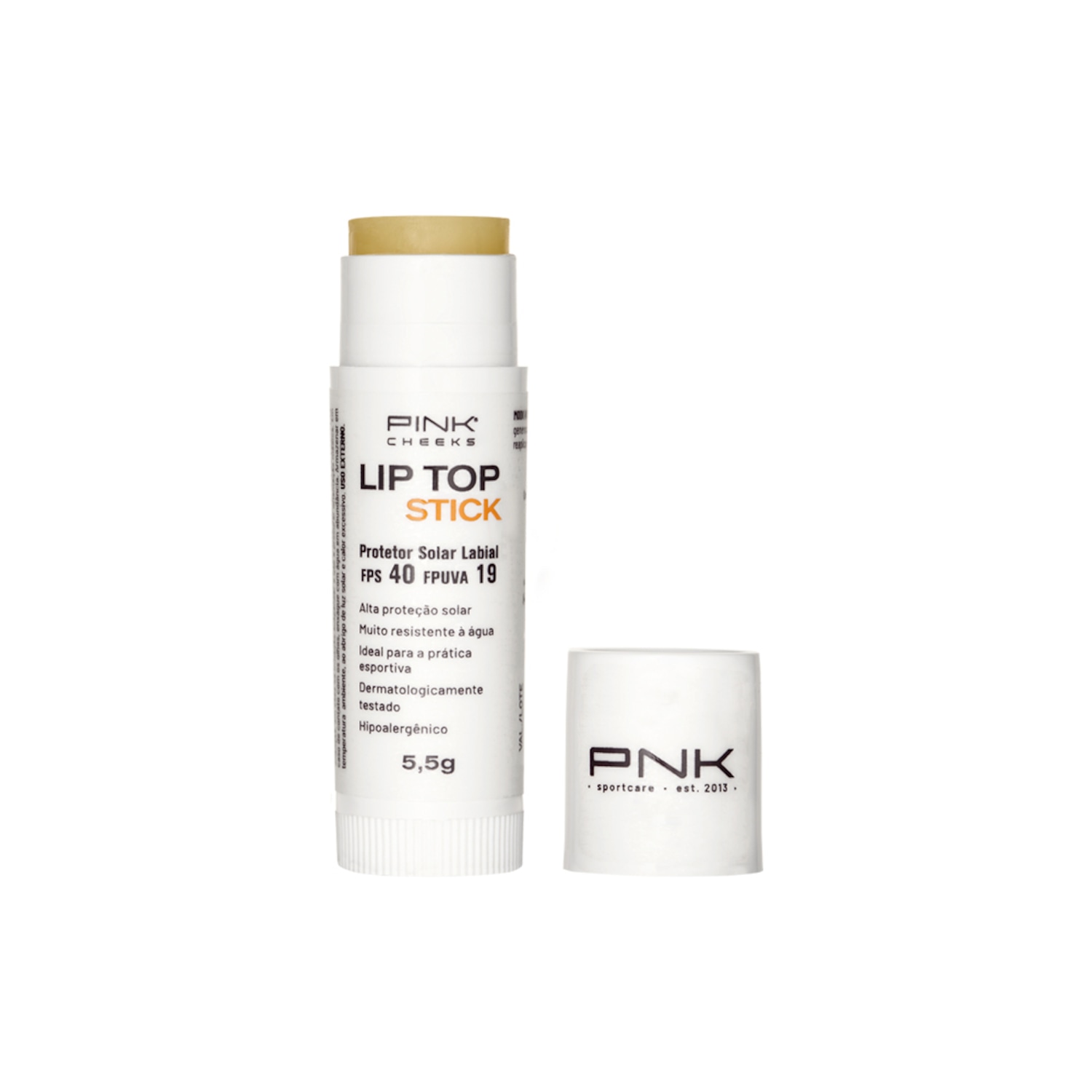 Protetor labial Pink Cheeks FPS40 Lip Top Stick 5,5g - Foto 1