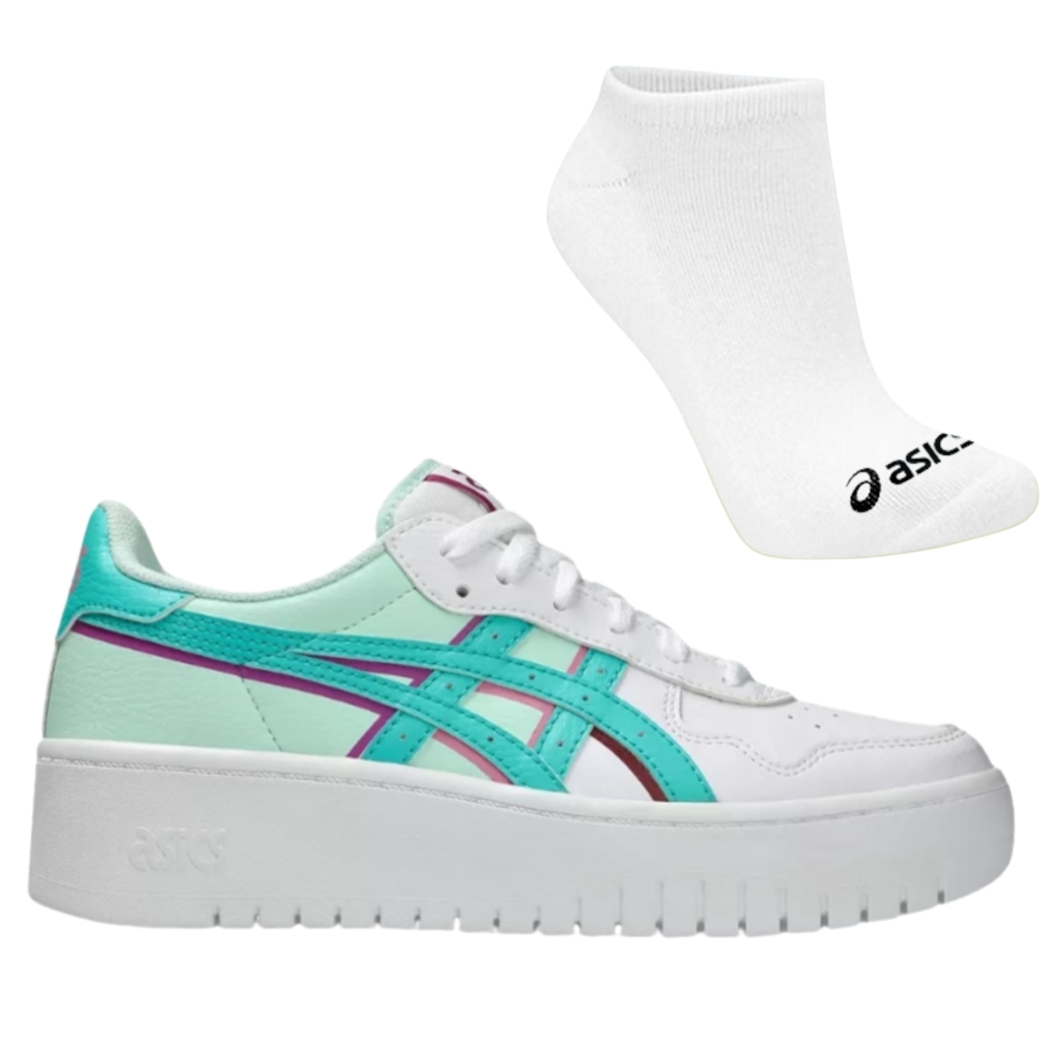 Tênis Feminino Asics Japan S Pf + Par de Meia - Foto 1