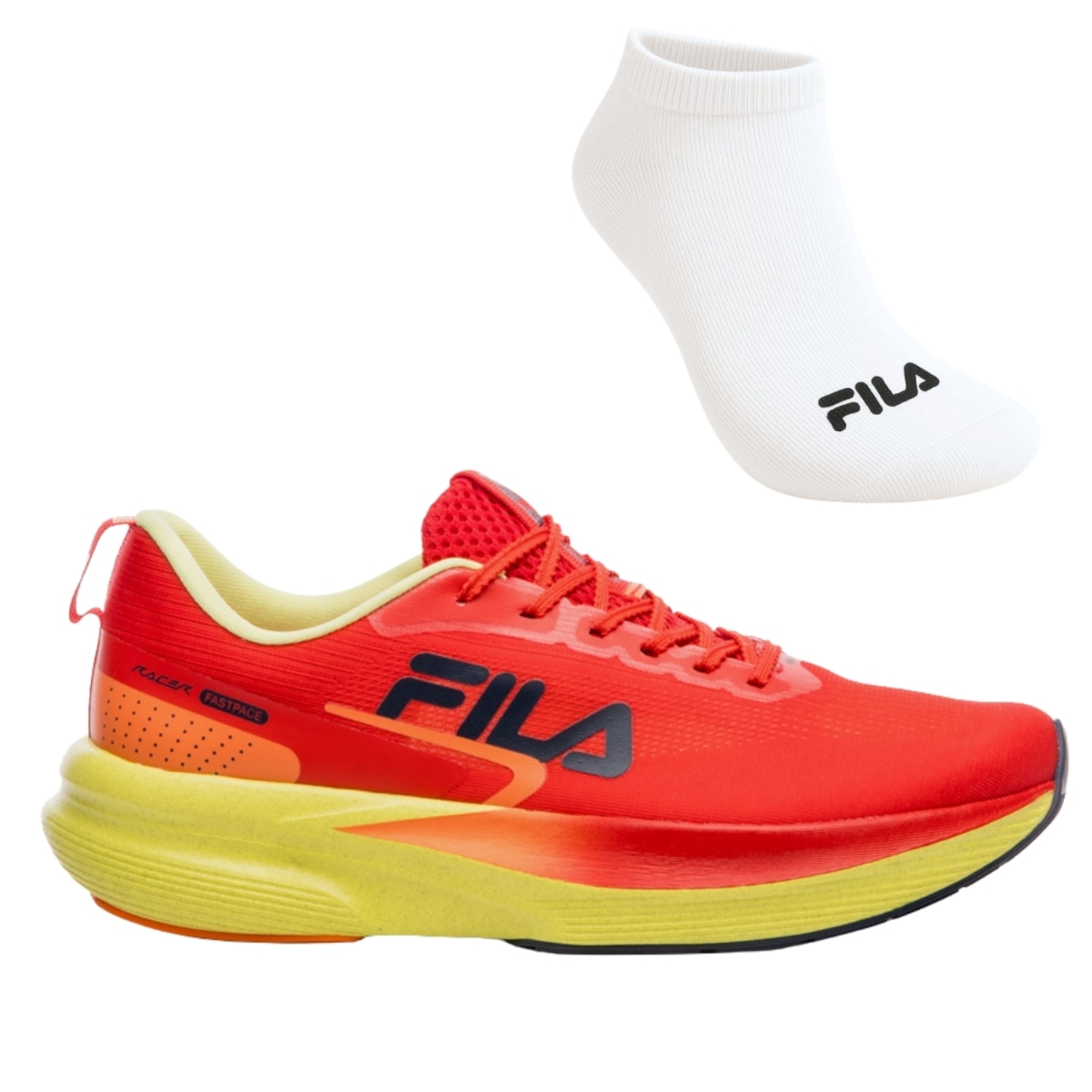 Tênis Masculino Fila Racer Fastpace + Par de Meia - Foto 1
