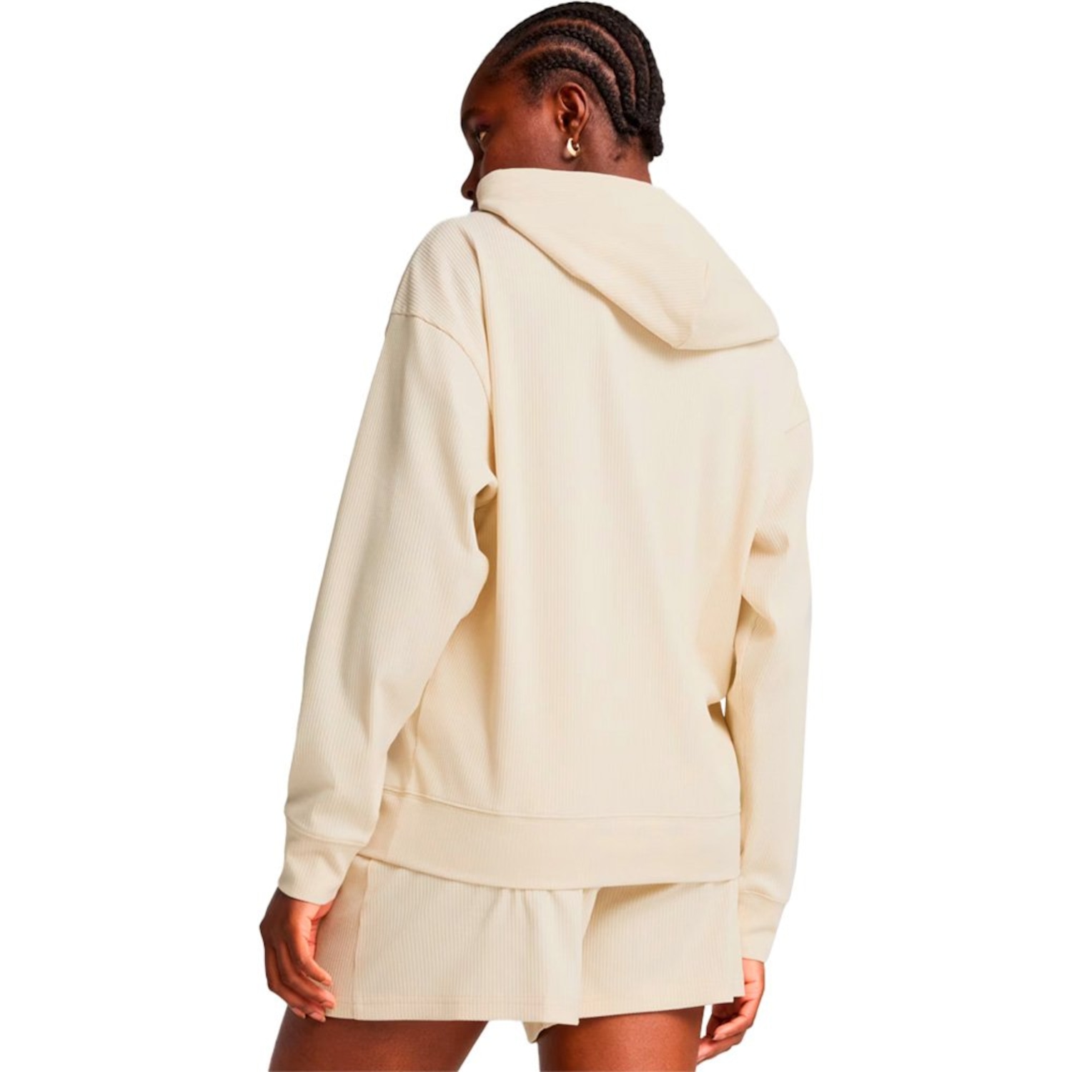 Blusão de Moletom Puma Ess Elevated Comfort Rib Feminino - Foto 2