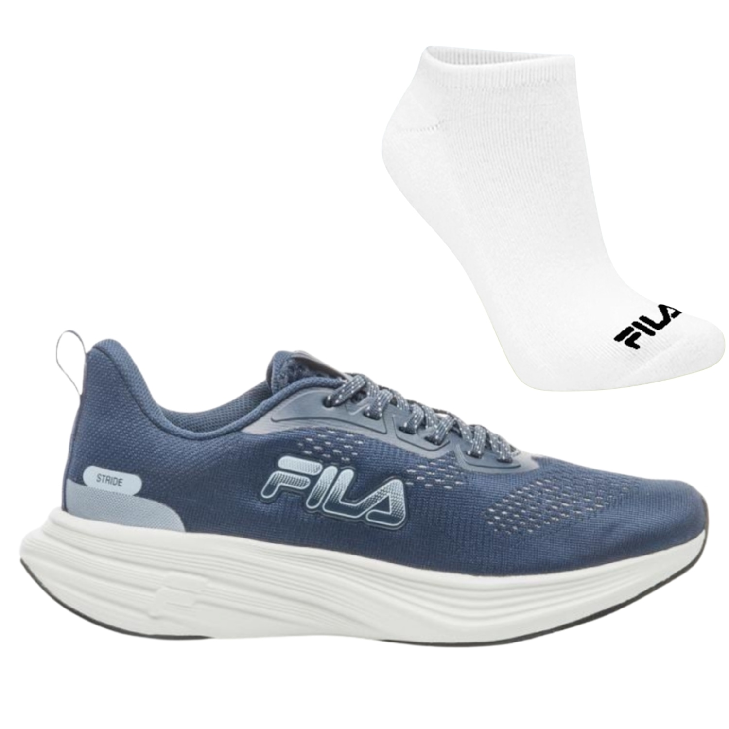 Tênis Feminino Fila Stride + Par de Meia - Foto 1