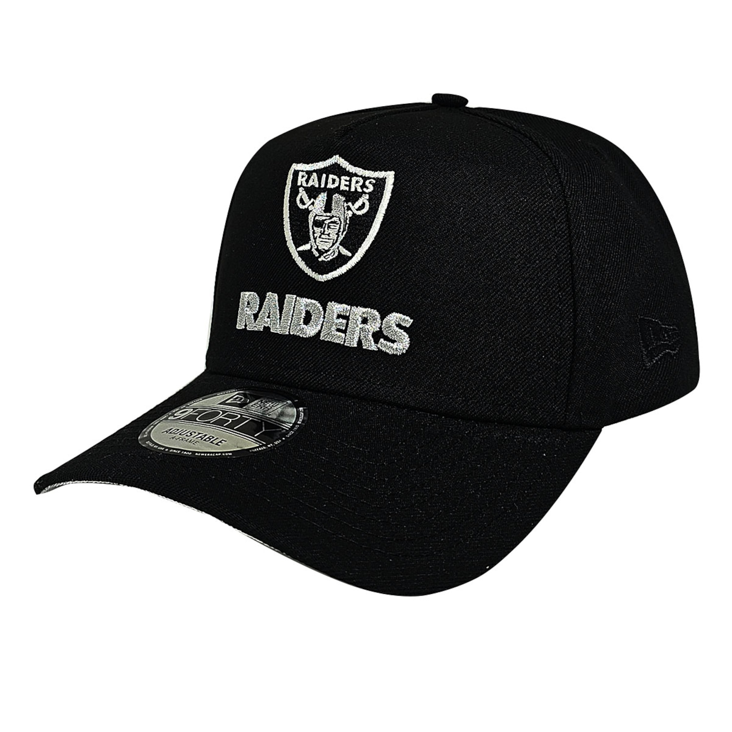 Boné Unissex New Era 9FORTY A-Frame Las Vegas Raiders Aba Curva - Foto 1