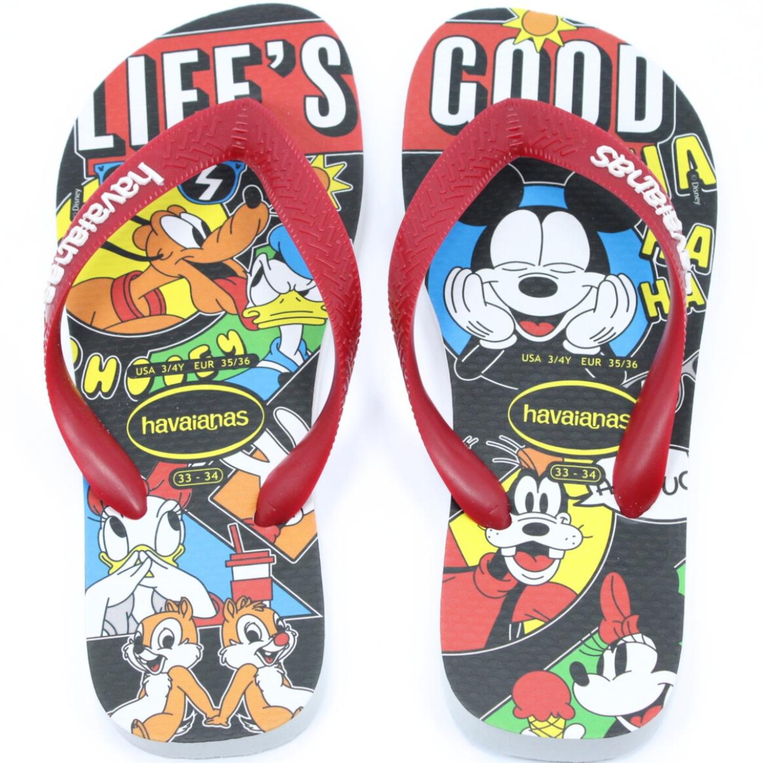 Chinelo Havaianas Top Disney Clássico Unissex - Foto 1