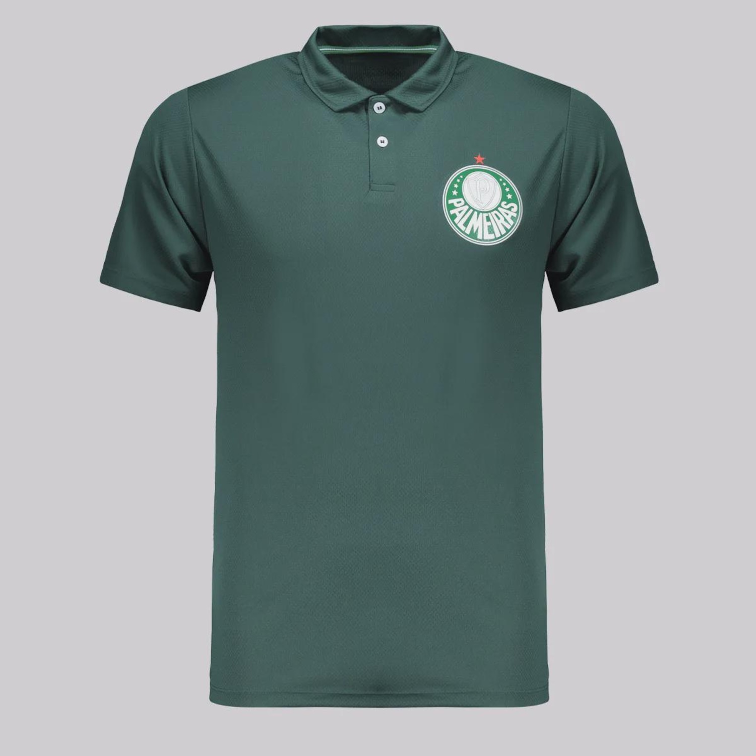 Camisa Polo do Palmeiras Basic Escudo Verde Masculino - Foto 1