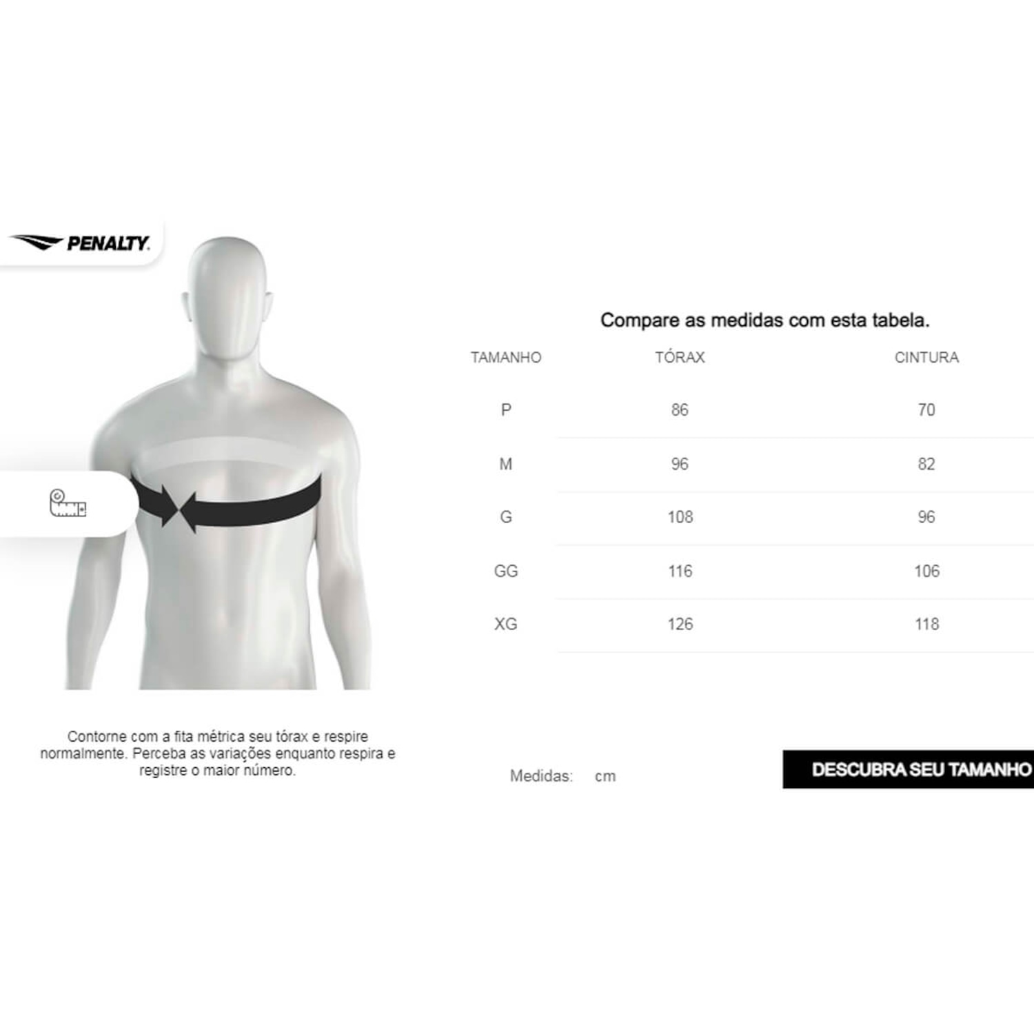 Camiseta Masculina Penalty Treino X 603 - Foto 3