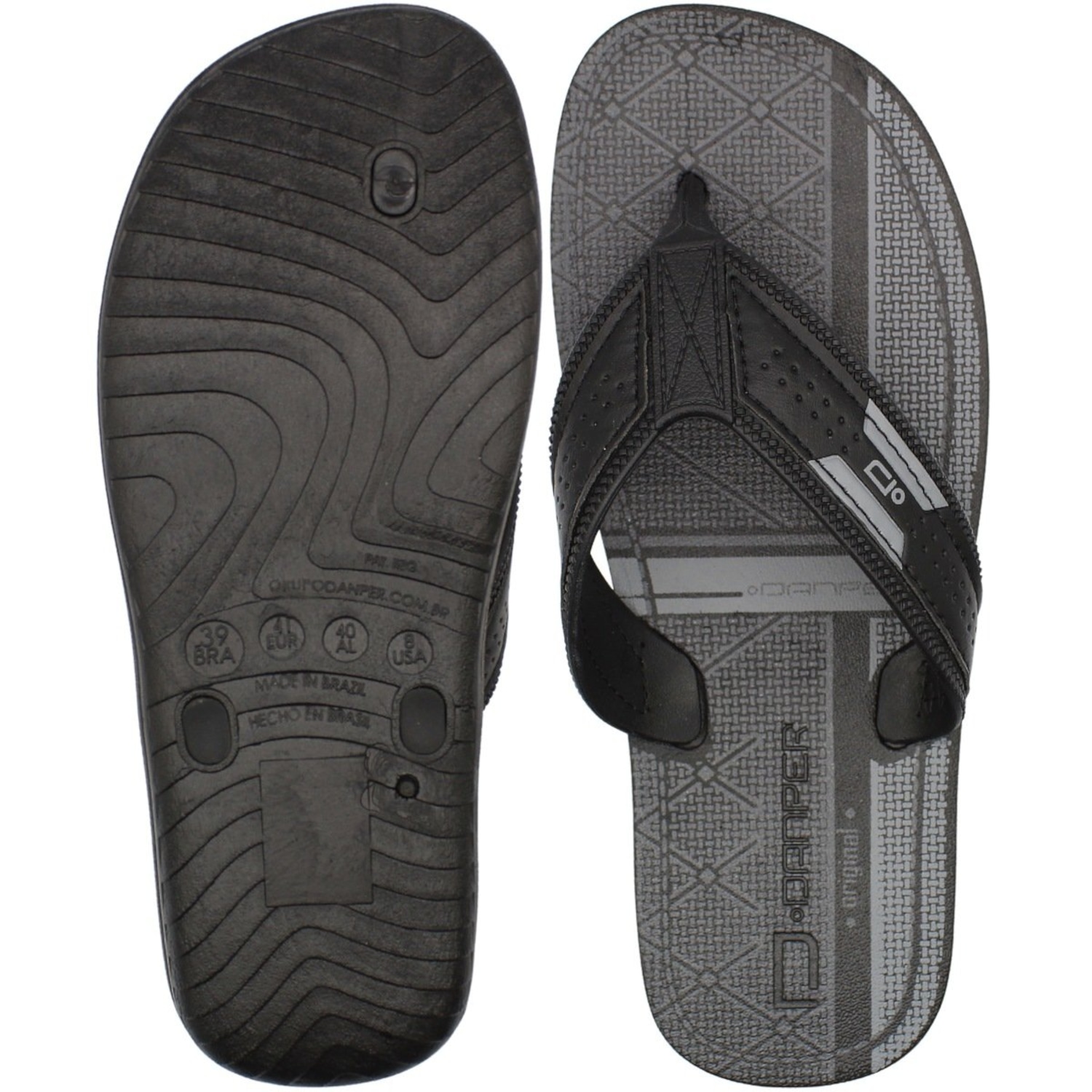 Chinelo Masculino Danper Havana Tira Reforçada De Dedo - Foto 3