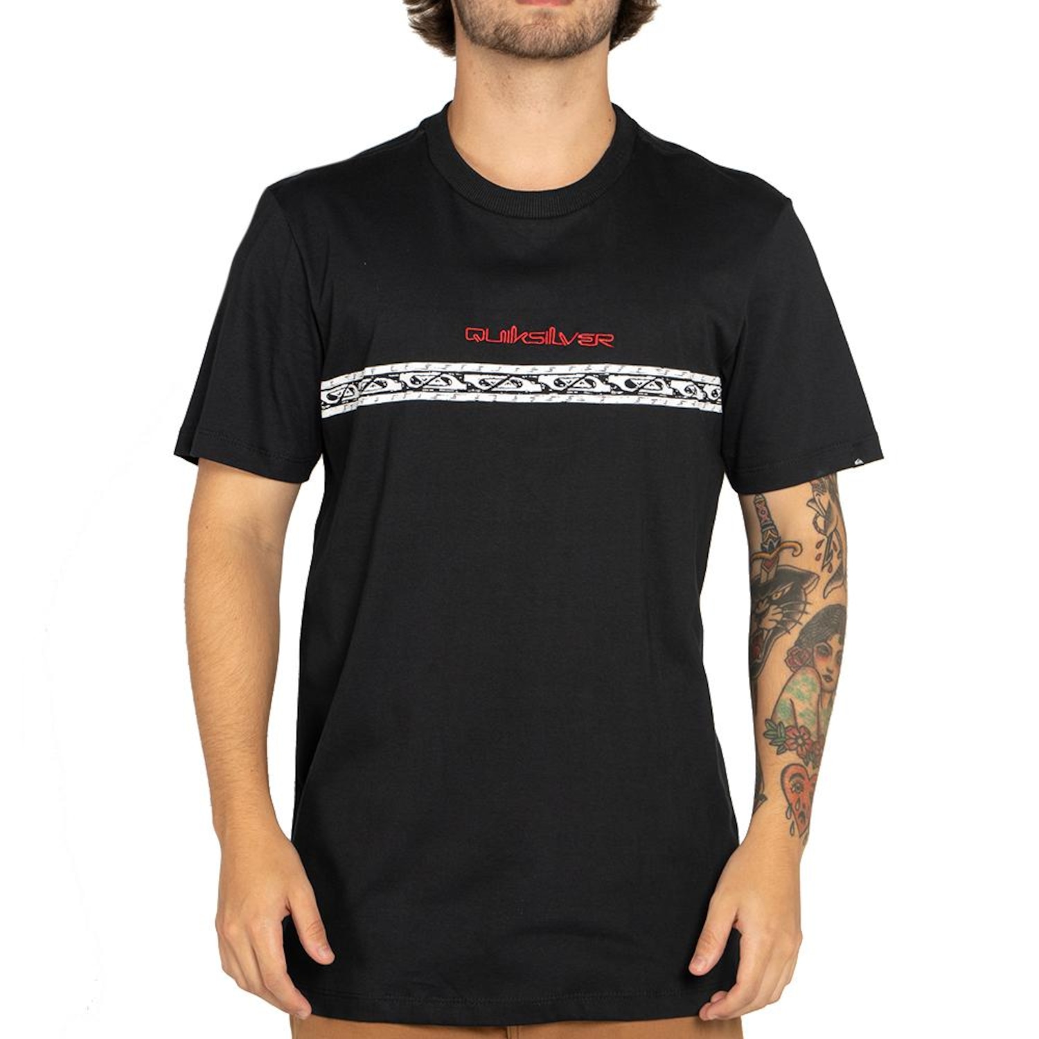 Camiseta Masculina Quiksilver Line Logo - Foto 1