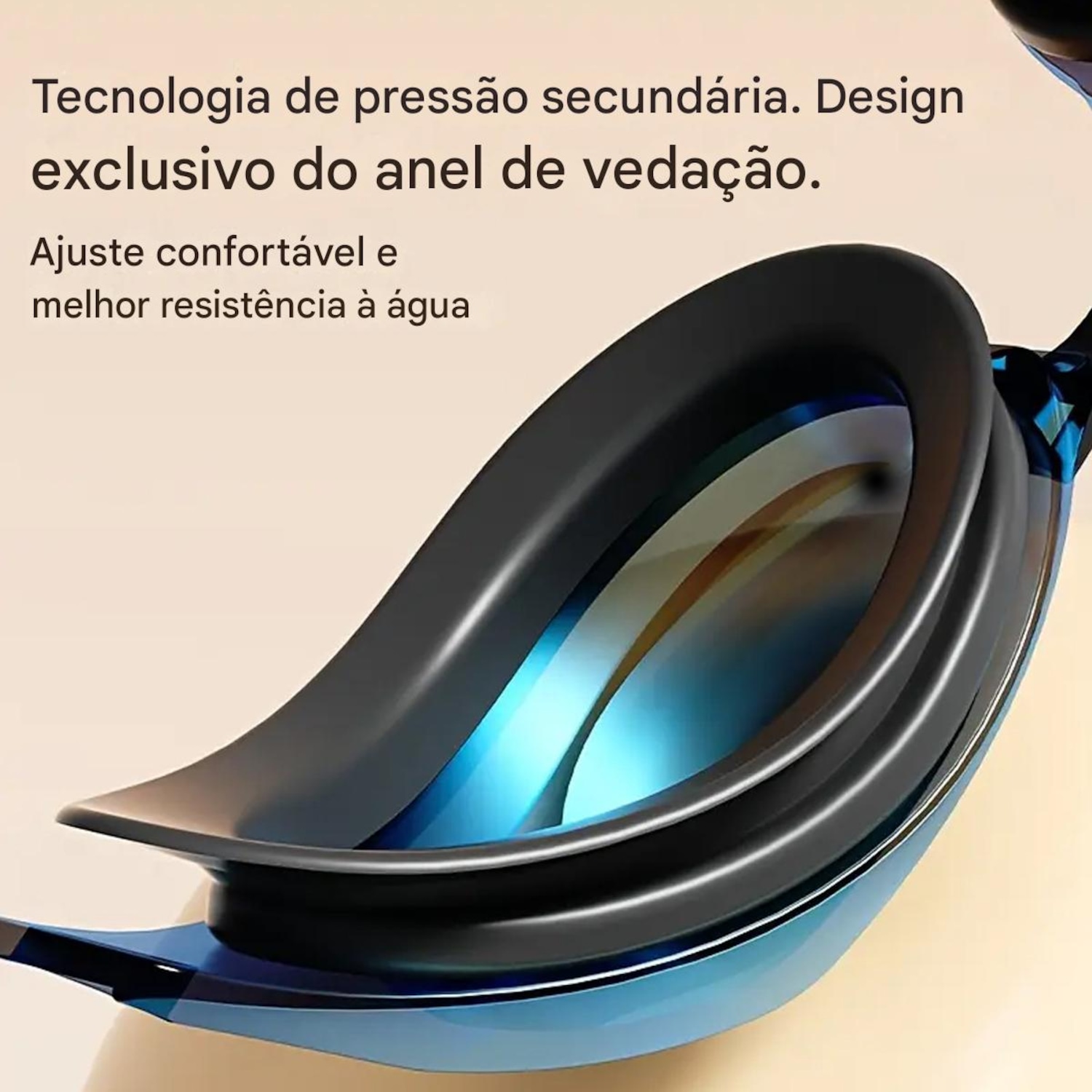 Óculos de Natação Adulto Gold Sports Fire Pro Performance 9.0 - Foto 3