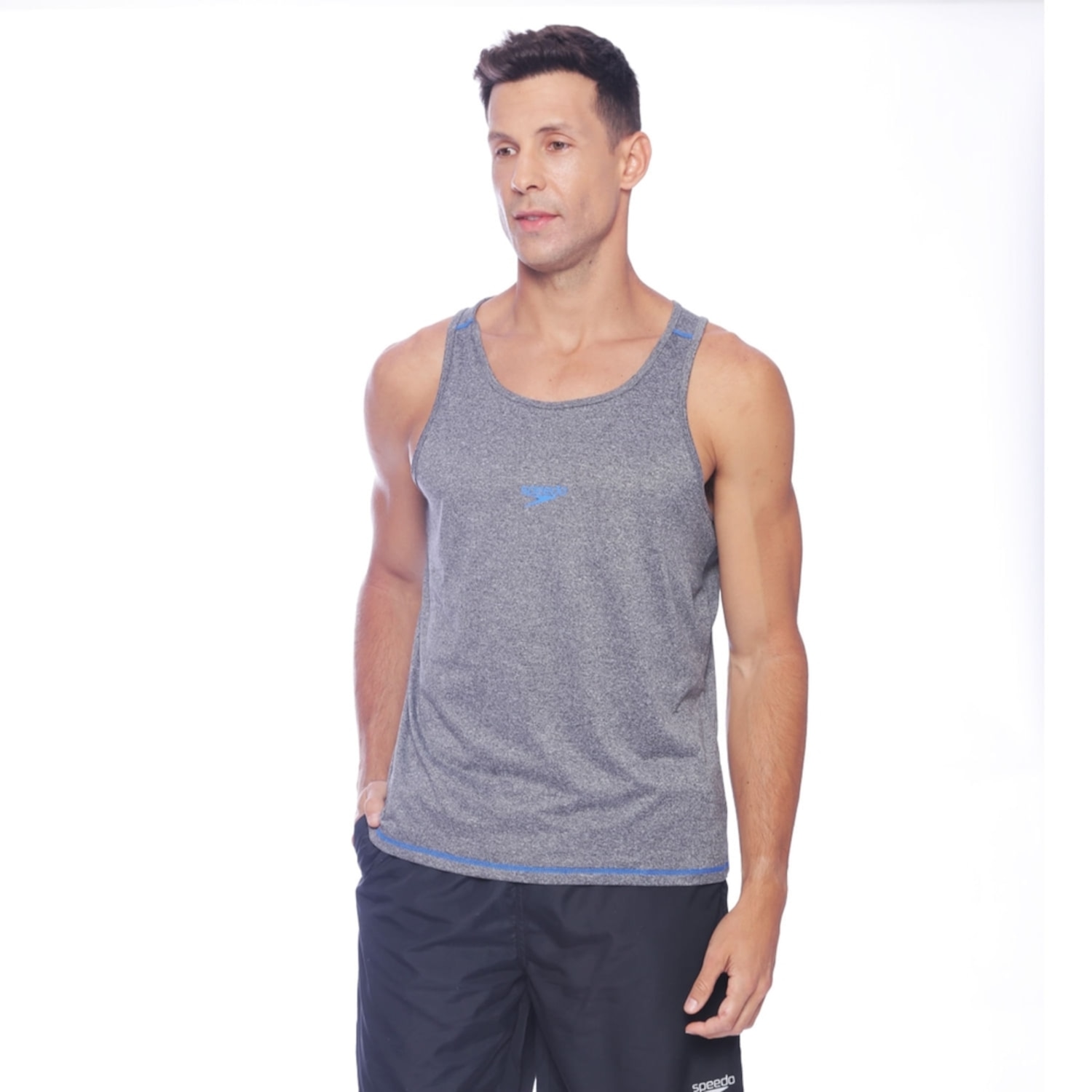 Camiseta Regata Masculina Speedo Básica Core - Foto 1