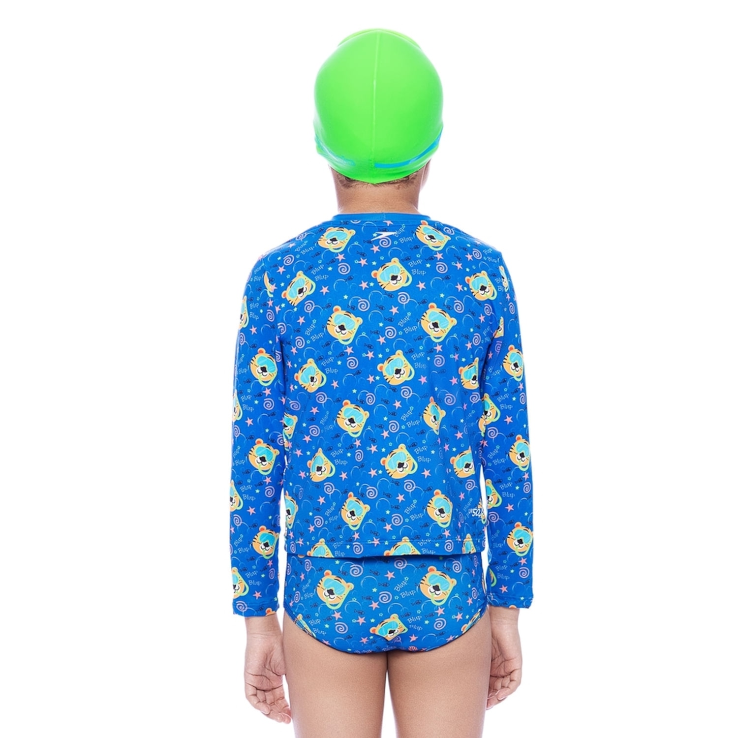 Camiseta Infantil Speedo Manga Longa Tiger Under the Sea - Foto 2