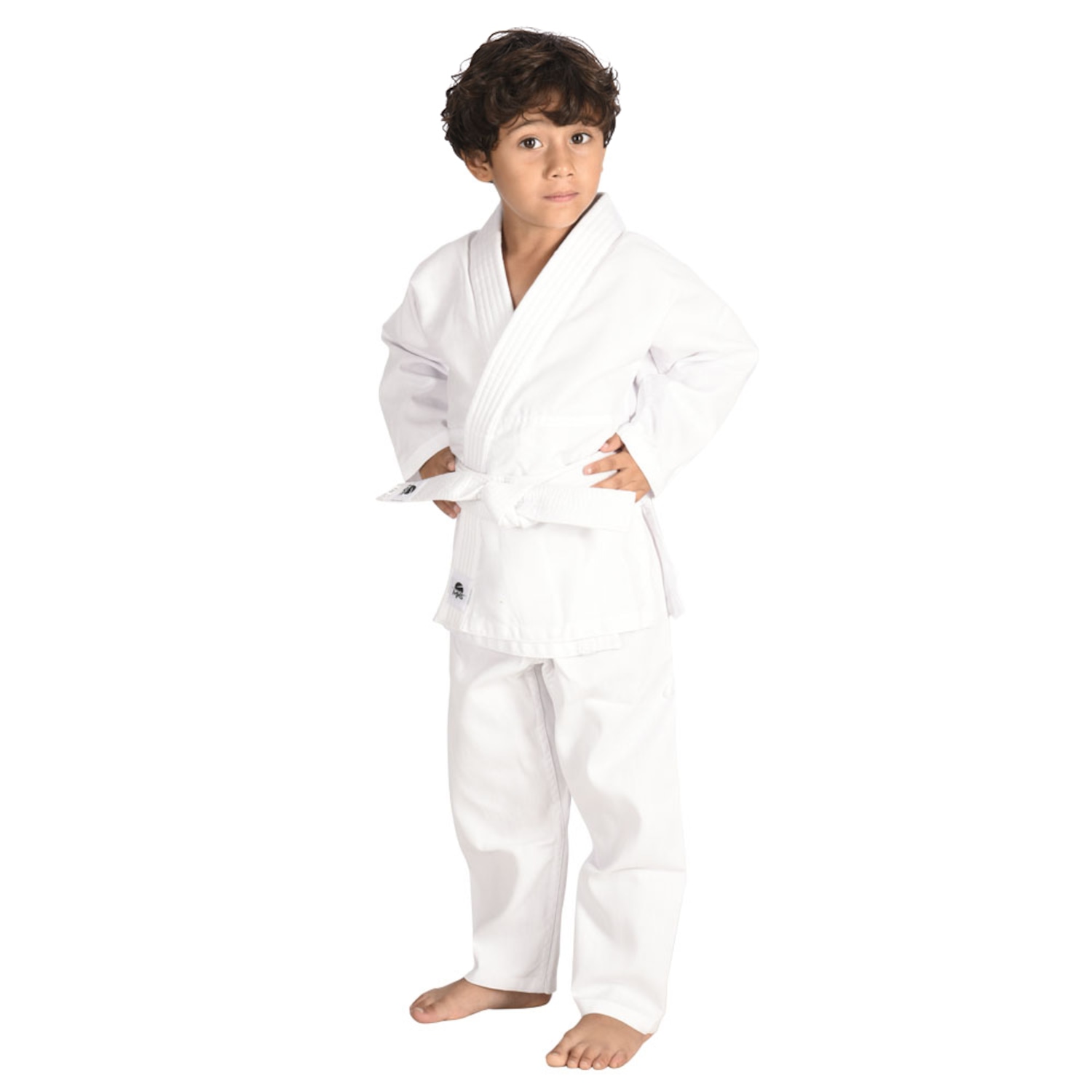Kimono de Judô Jiu-Jitsu Infantil MKS Seitô com Faixa Branca - Foto 1