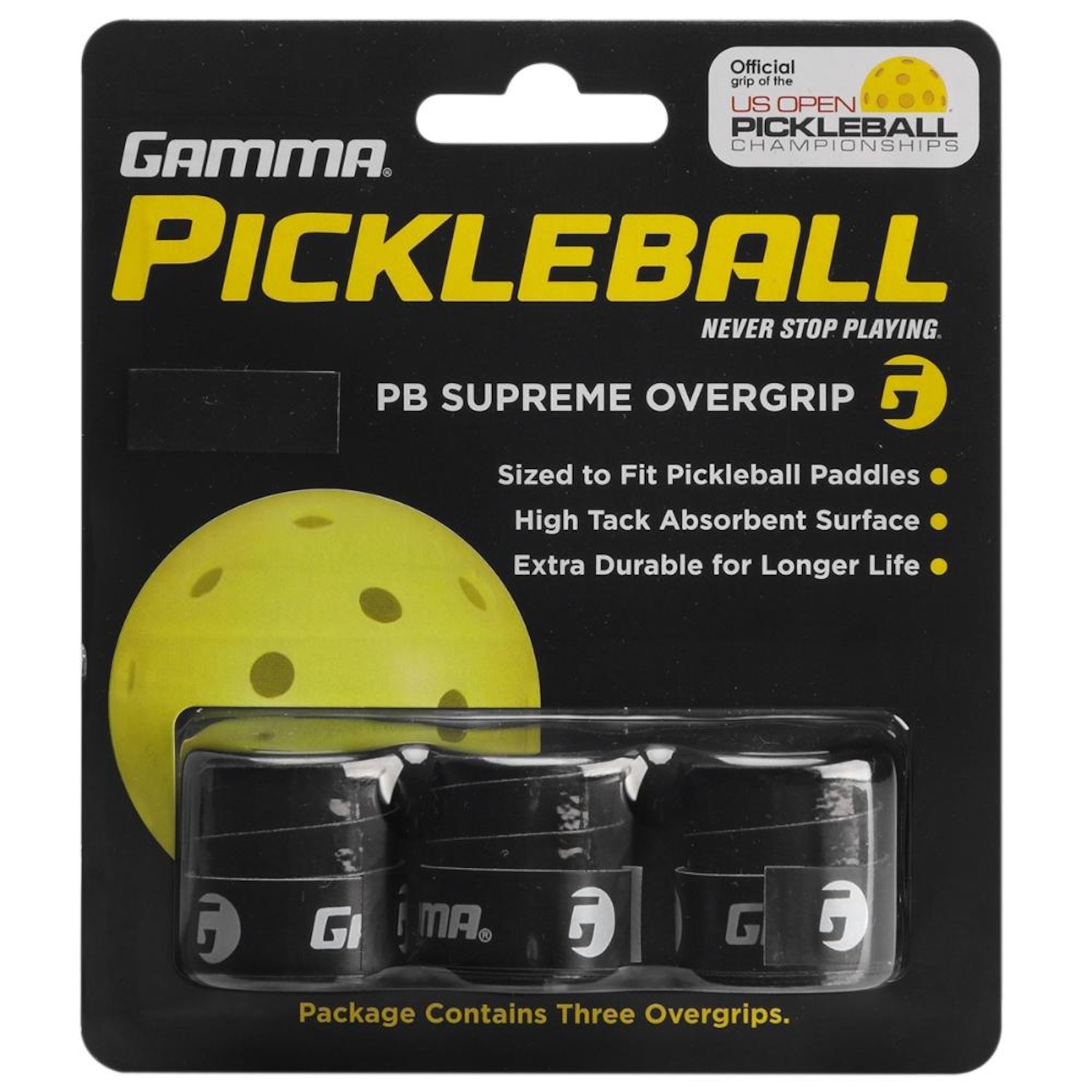 Overgrip Gamma Pickleball Supreme com 03 Unidades - Foto 1