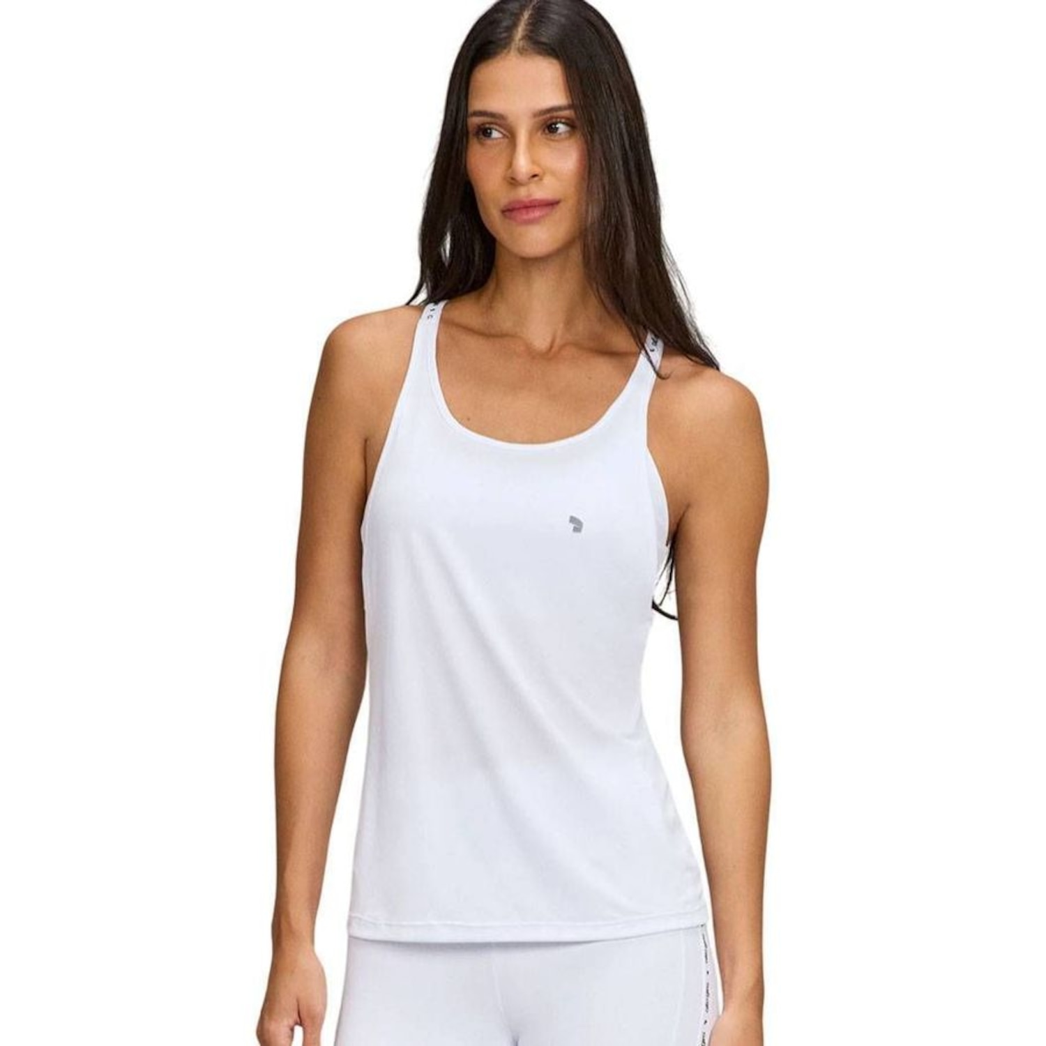 Camiseta Regata Feminina Alto Giro com Elástico em V - Foto 1