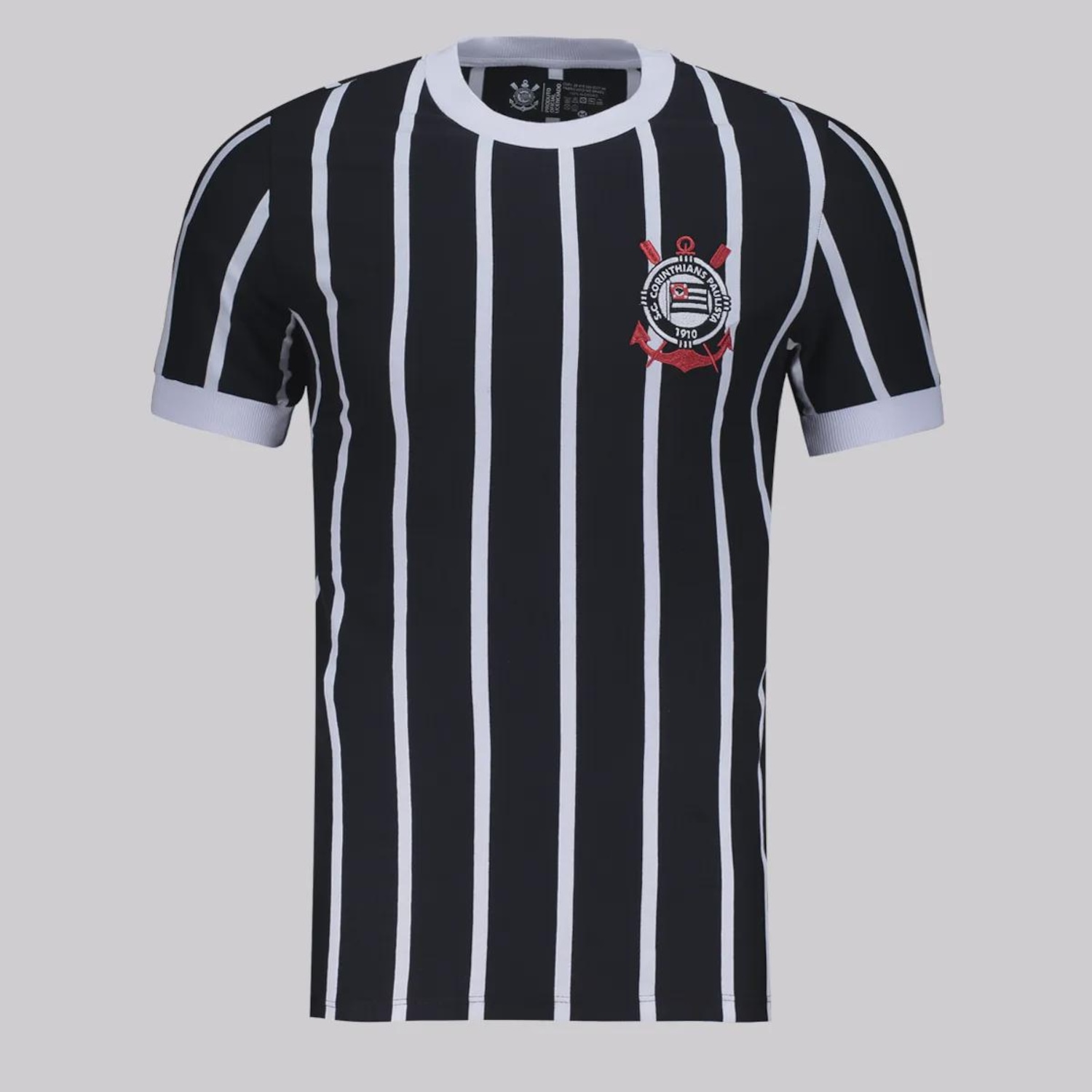 Camisa Corinthians Retrô Número 8 Preto - Foto 1