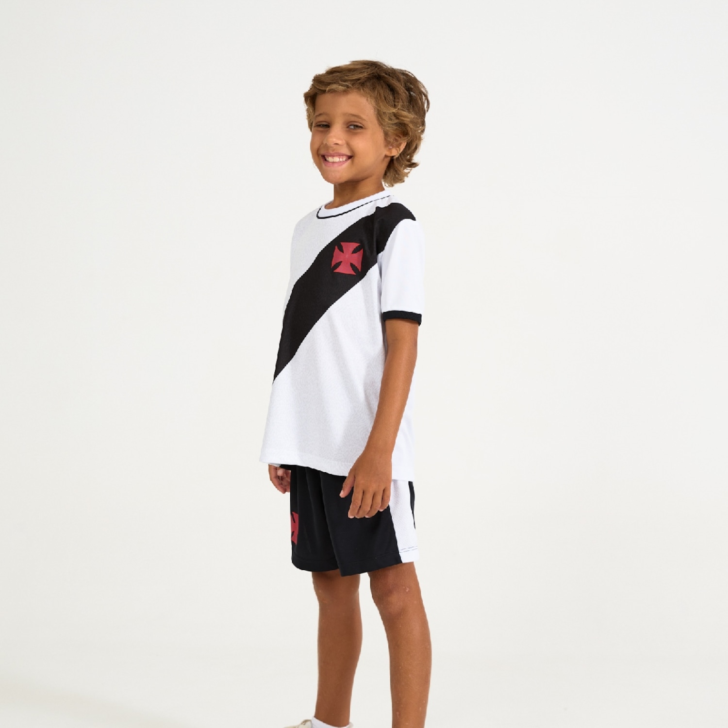 Conjunto Vasco da Gama Mini Craque Cruz De Malta Braziline Infantil - Foto 2