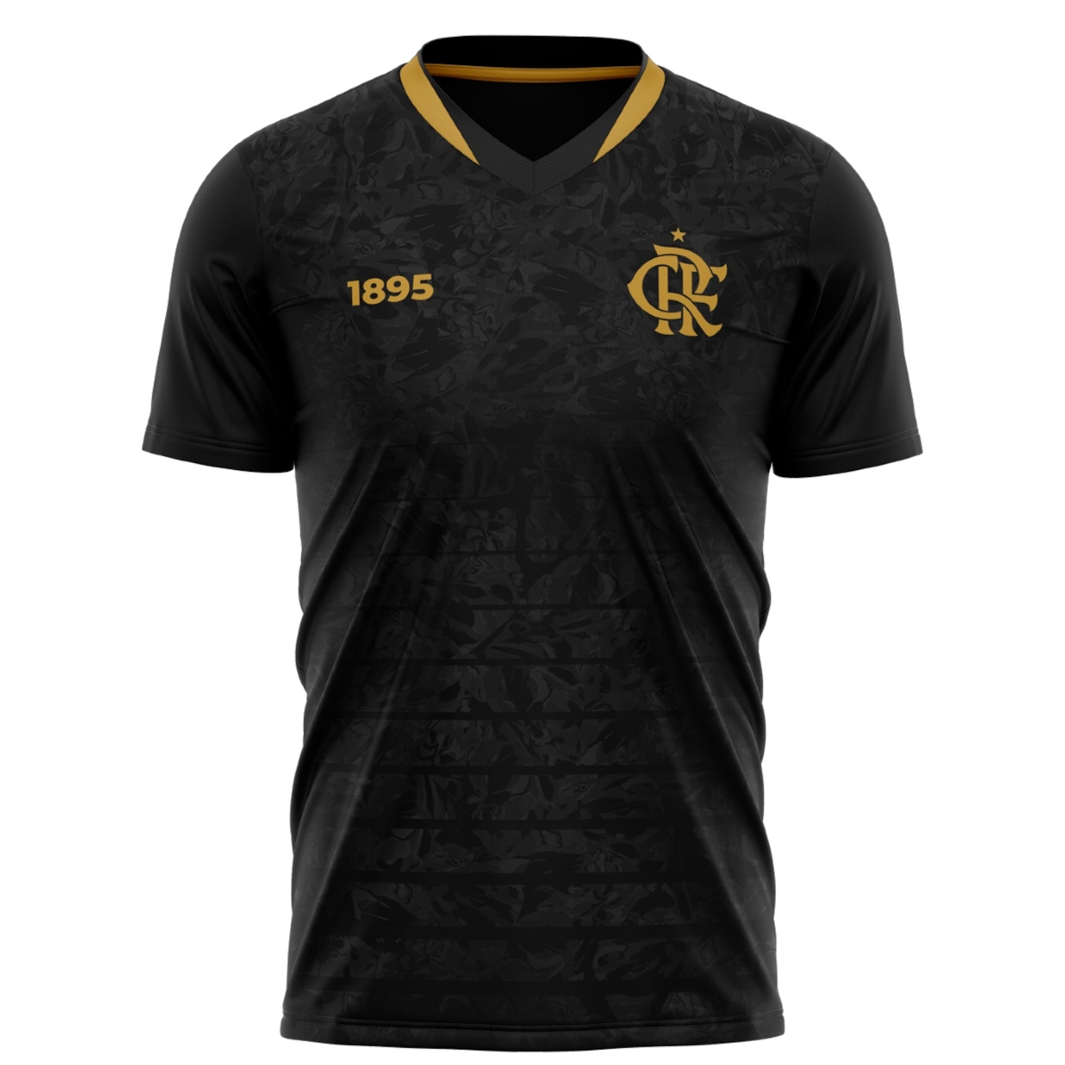 Camisa Flamengo Brook Preta Braziline Masculino - Foto 1