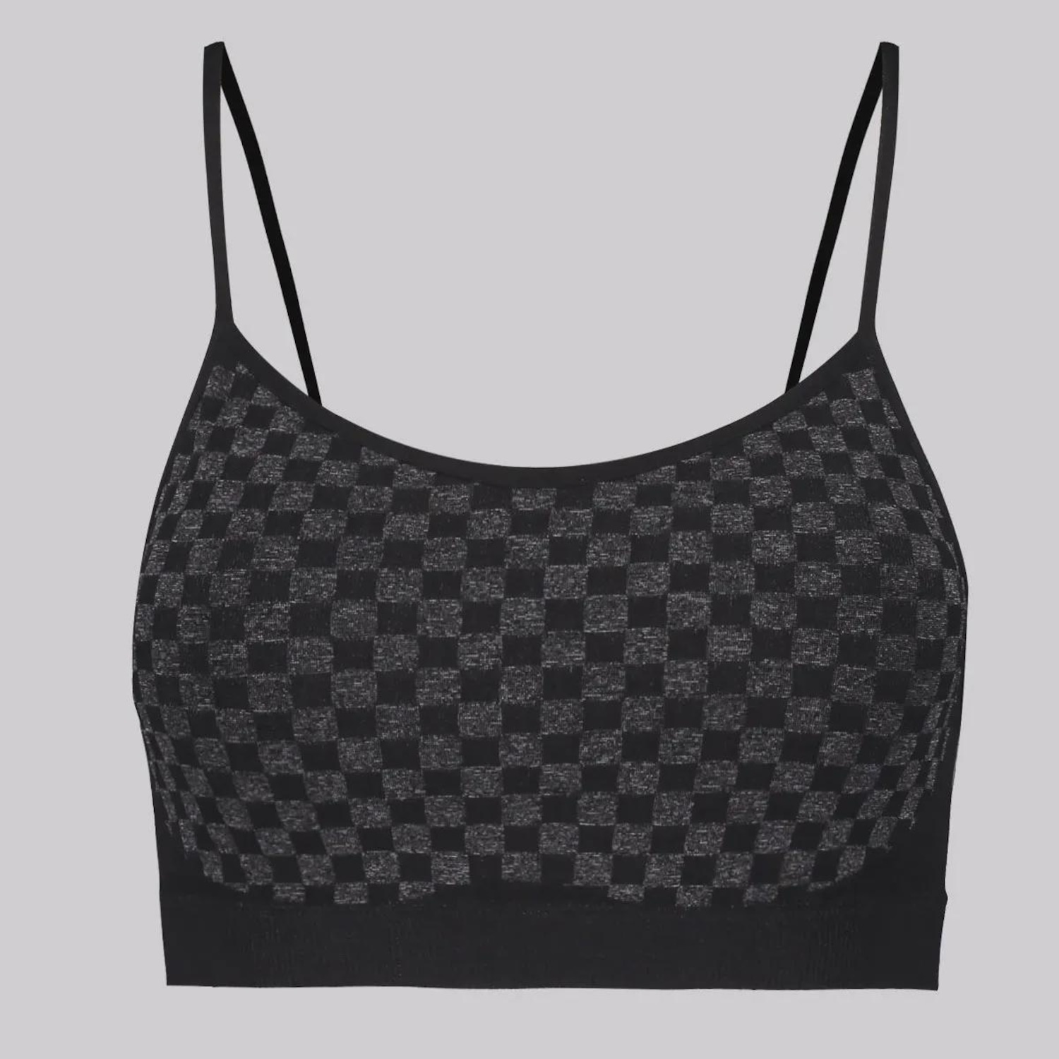 Top + Shorts Selene Quadriculado com Bojo Removível Feminino - Foto 3