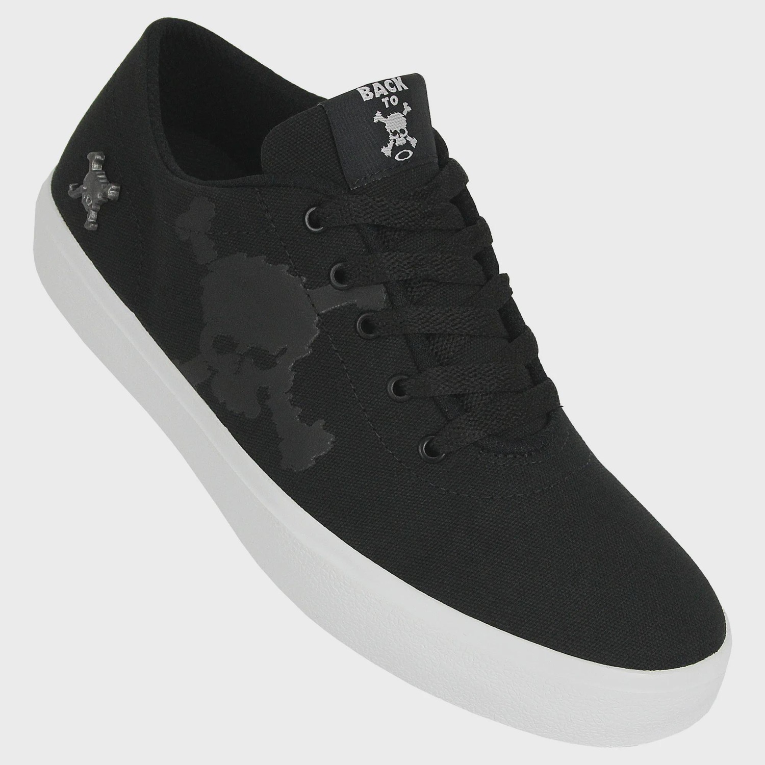 Tênis Masculino Oakley Flint Back To Skull Jet Black - Foto 2