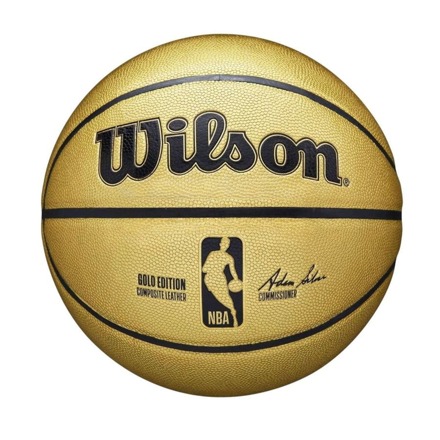 Bola de Basquete Wilson NBA Alliance Gold - Foto 1