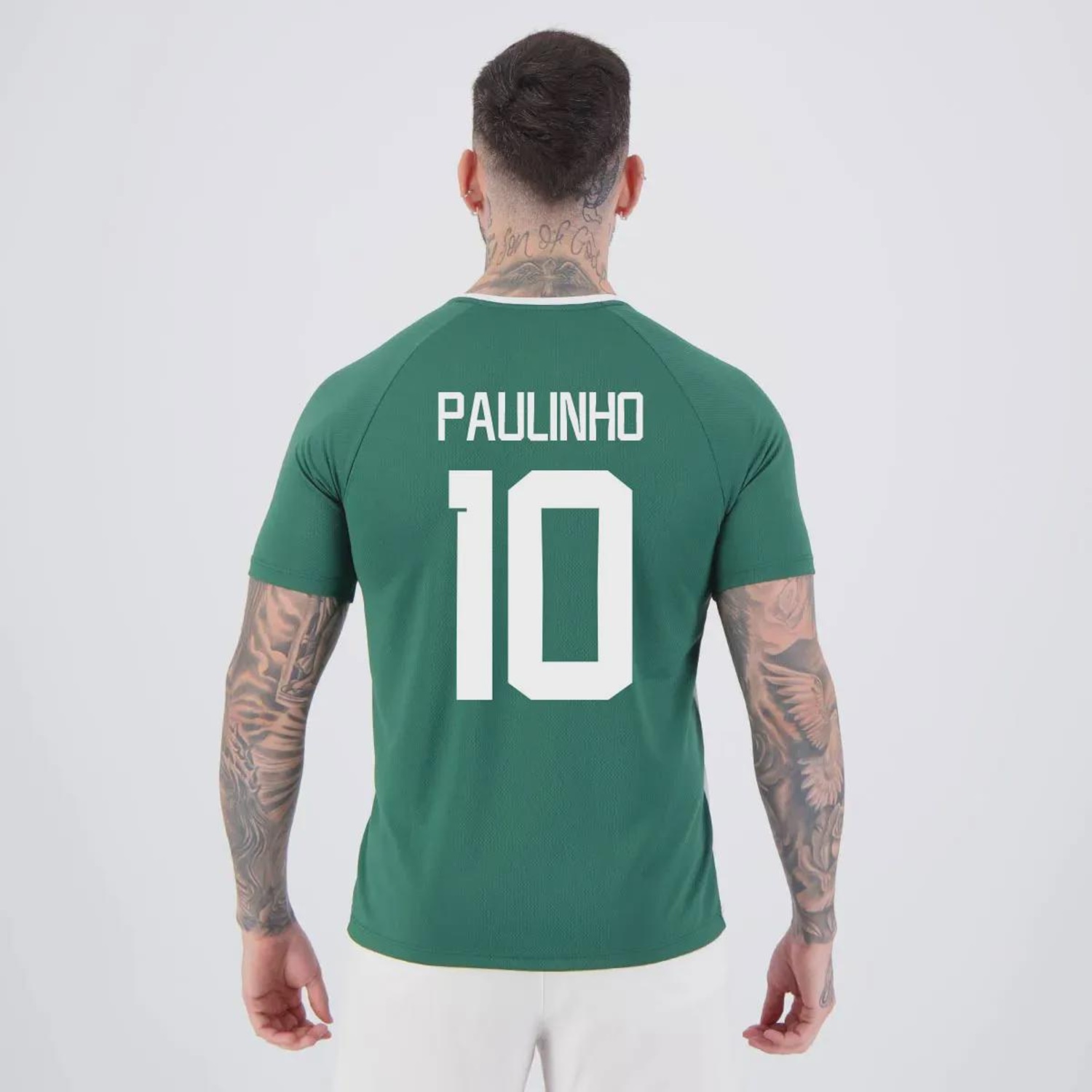 Camisa FutFanatics do Palmeiras Alviverde 10 Paulinho Masculina - Foto 1