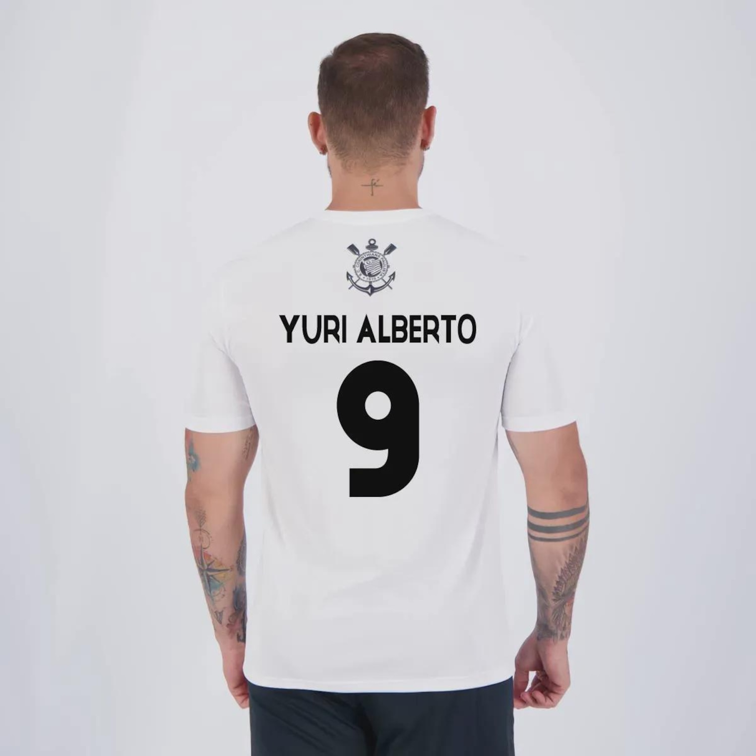 Camisa FutFanatics do Corinthians Yuri Alberto 9 Fitness Masculina - Foto 1