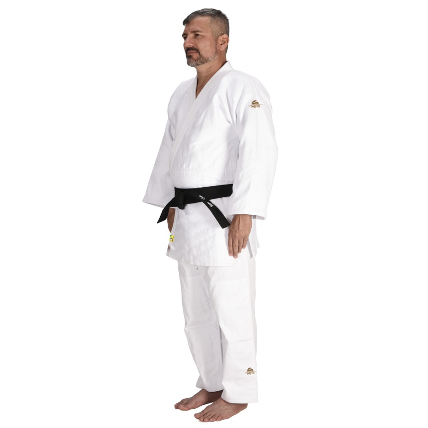 Kimono de Judô Adulto MKS CBJ Oficial Jisseki Gold Line Profissional - Foto 2