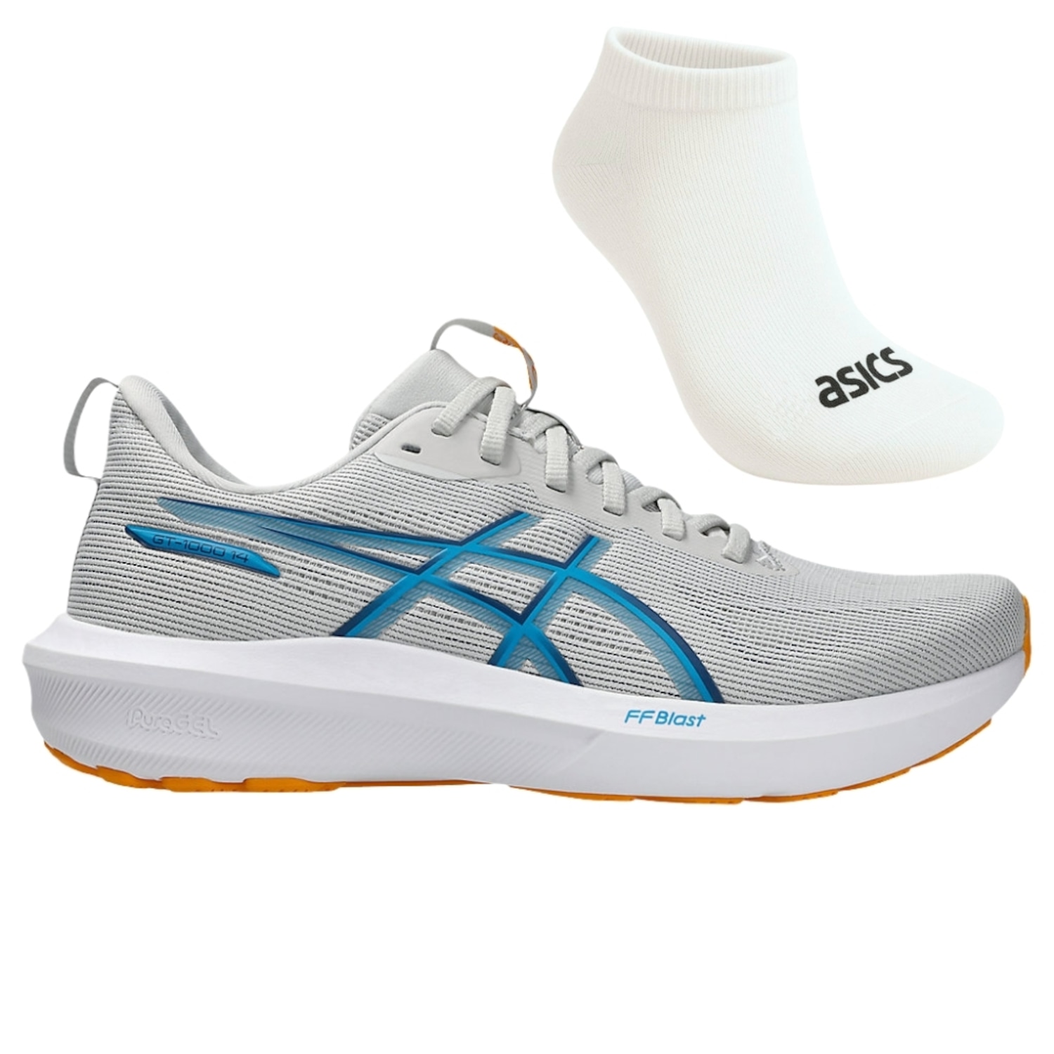 Kit Masculino Tênis ASICS GT-1000 14 E Meia - Foto 1