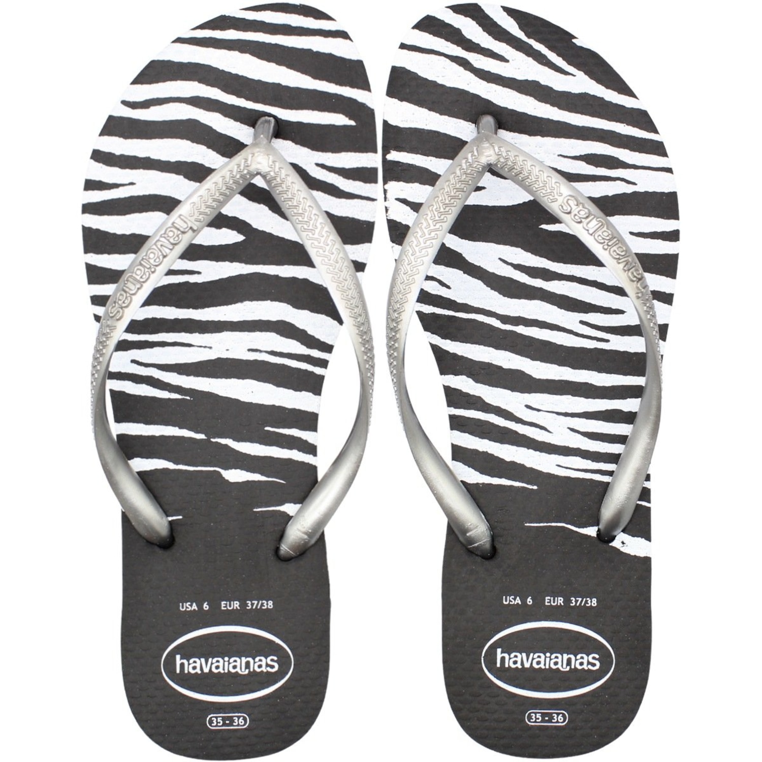 Chinelo Havaianas Slim Animal Print Feminino - Foto 1