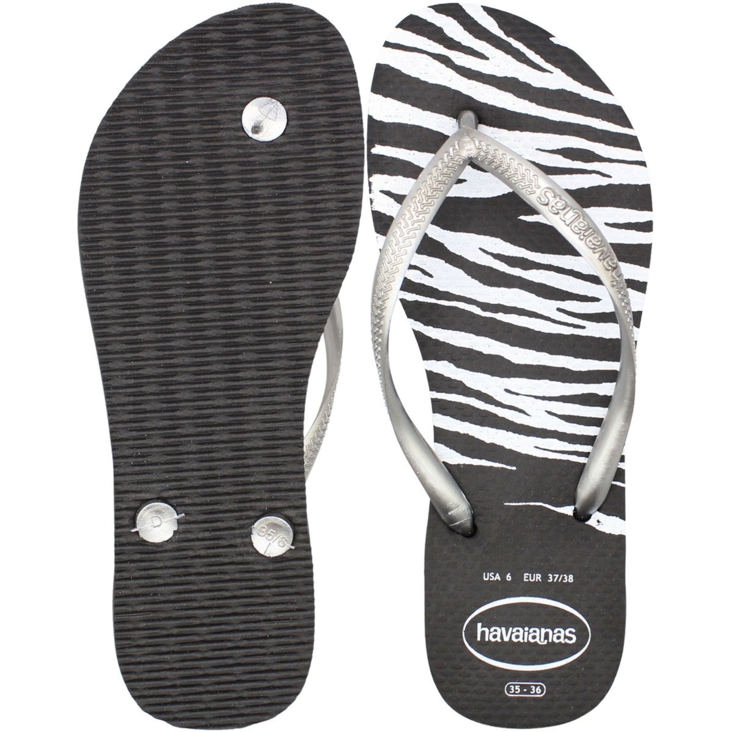Chinelo Havaianas Slim Animal Print Feminino - Foto 3
