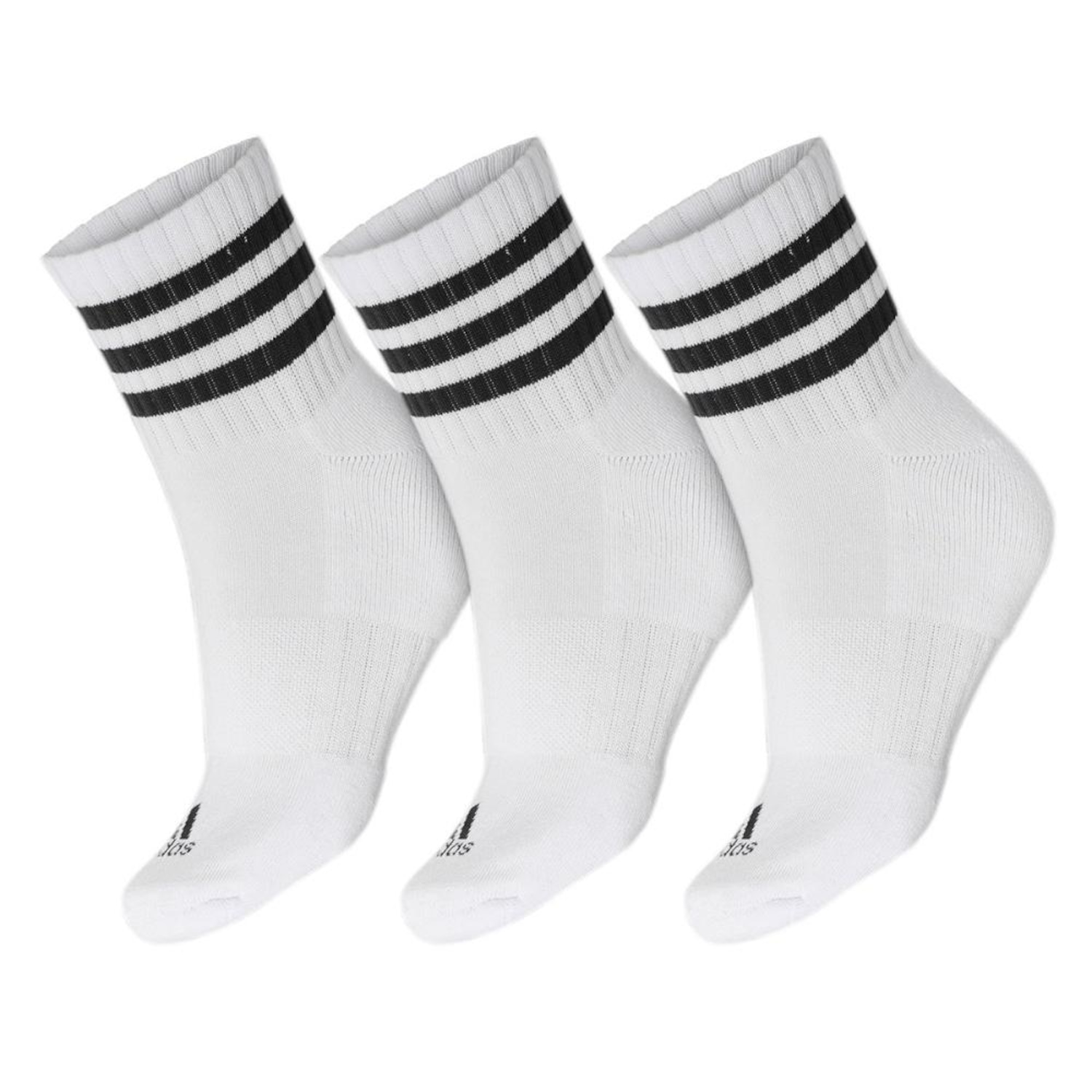 Meia adidas 3S C SPW Mid 38 Ao 40 - Pack Com 03 Pares - Foto 1