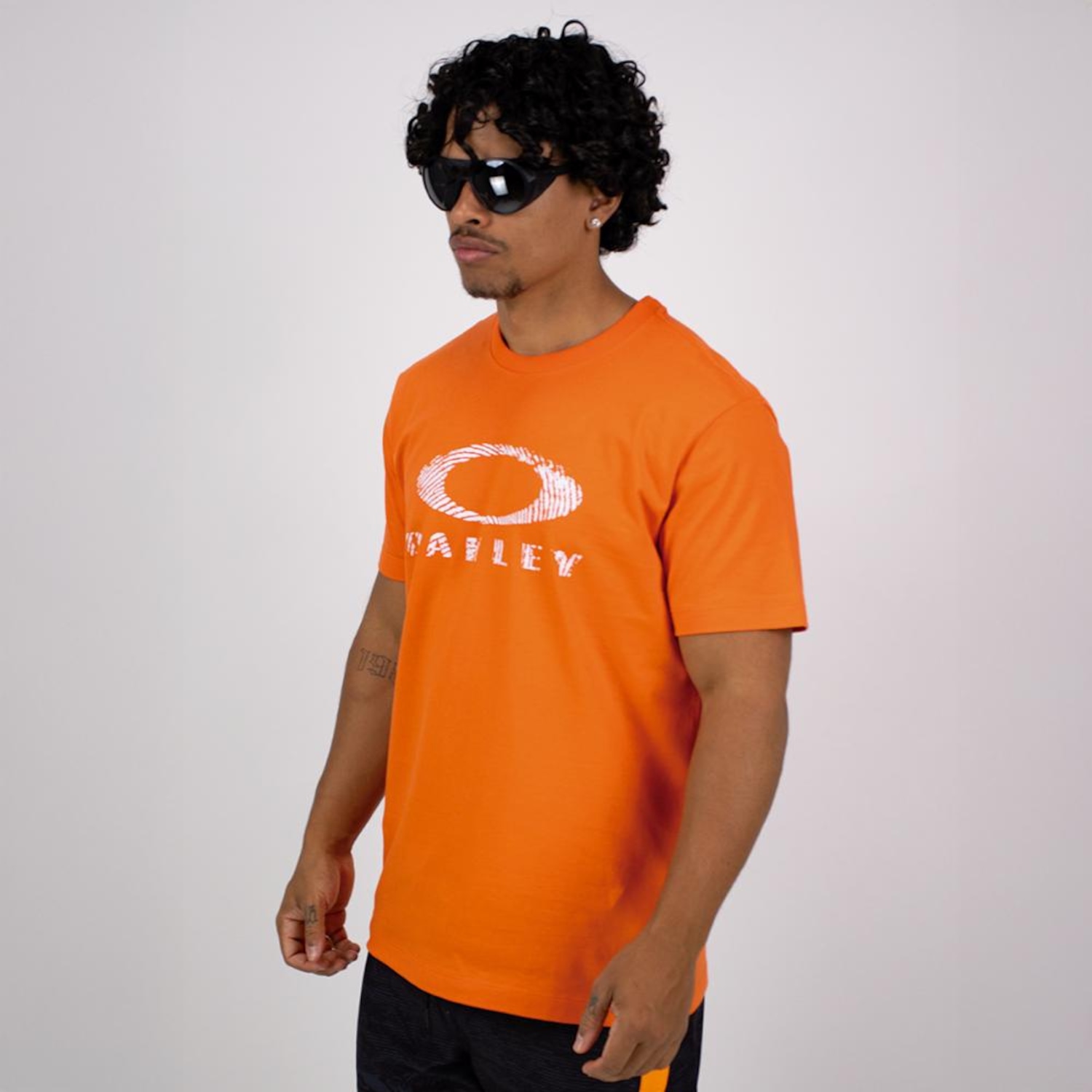 Camiseta Oakley Ellipse Fingerprint SS Tee Masculina - Foto 1