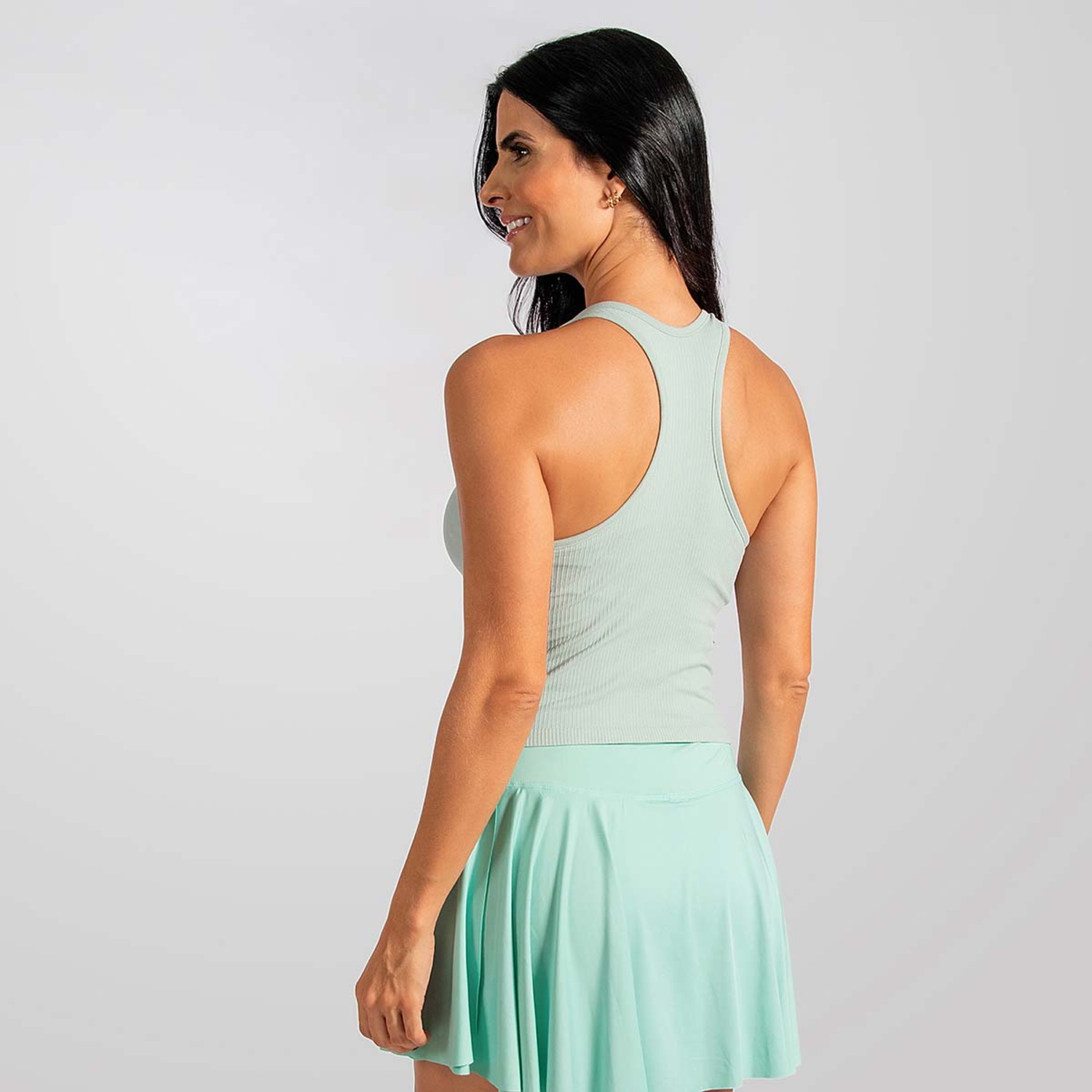 Camiseta Regata Feminina Canelada Fitness Treino Alma Genius - Foto 2