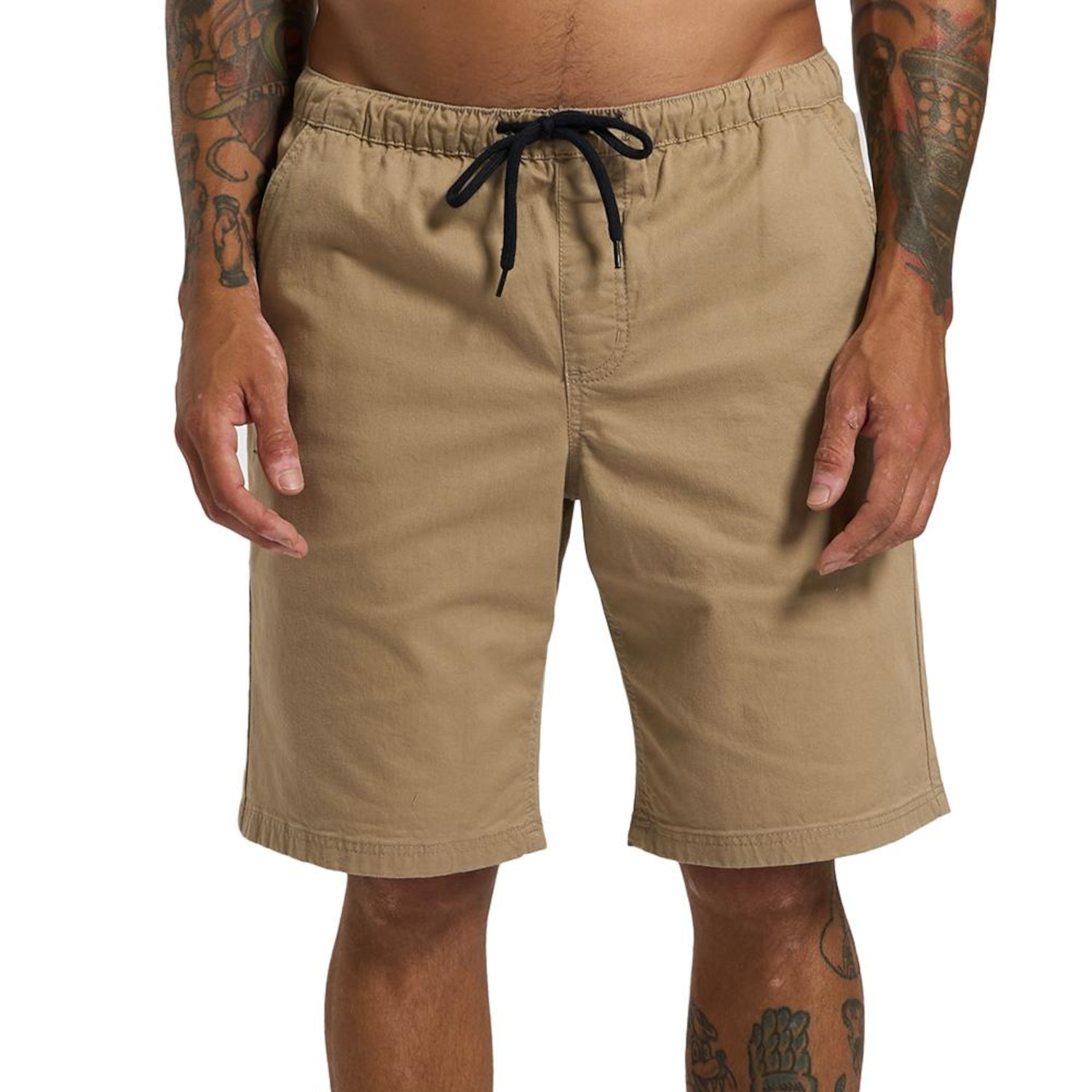 Bermuda Hurley Flat SM26 Masculina Bege - Foto 1