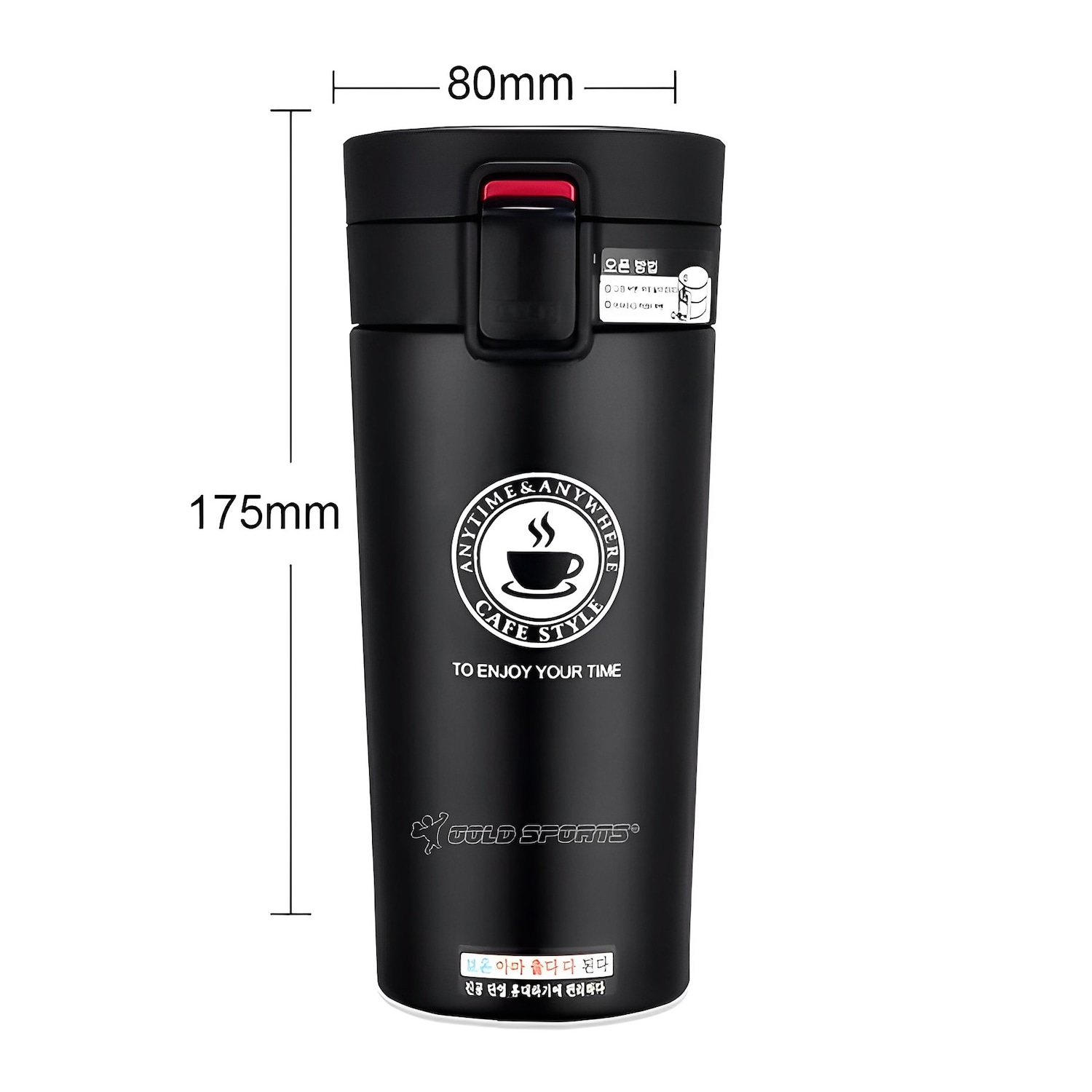 Cupo Térmico Com Tampa Gold Sports Thermique Plus Aço Inoxidável 304 - 500ml - Foto 2