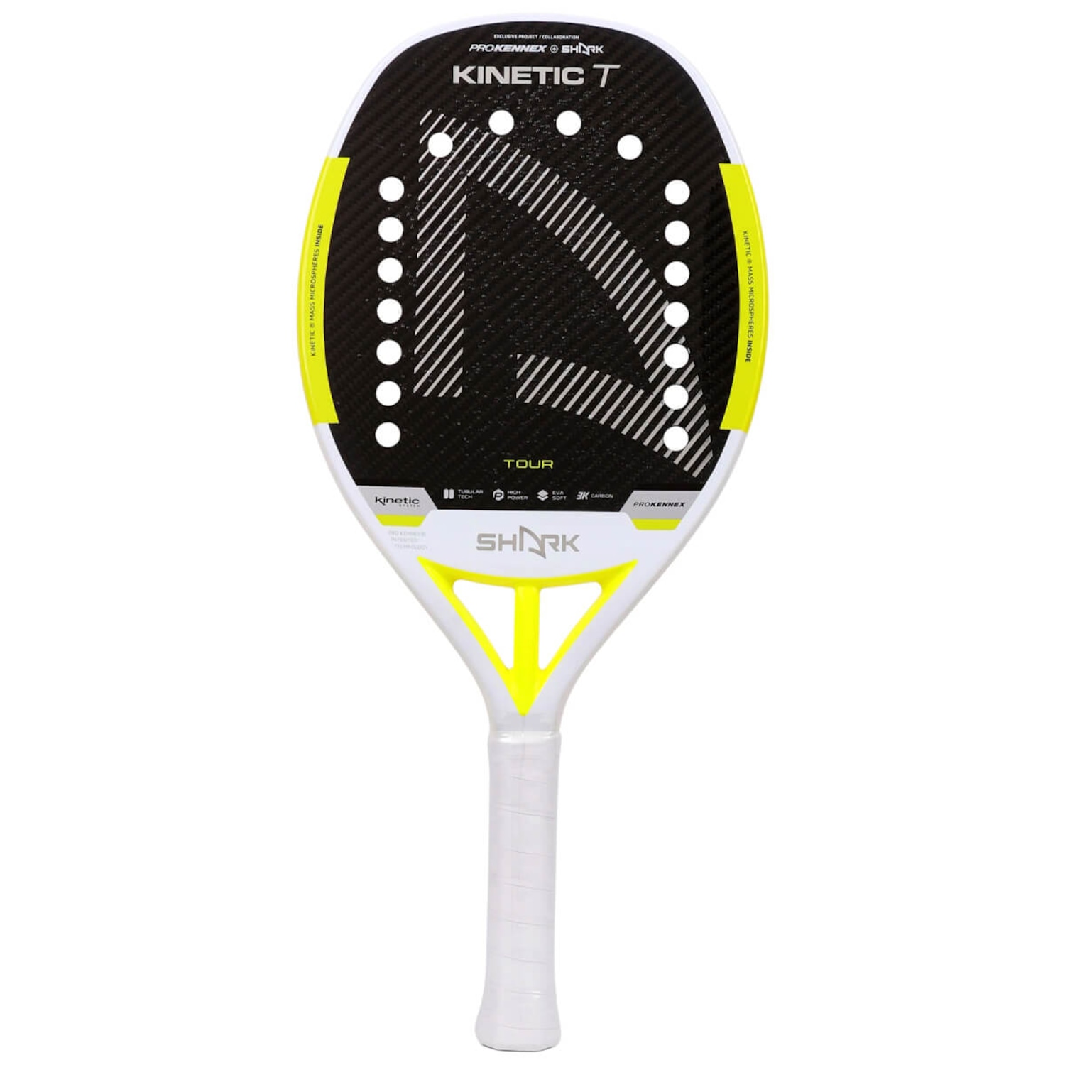 Raquete de Beach Tennis Shark Kinetic Tour Green Prokennex - Foto 1