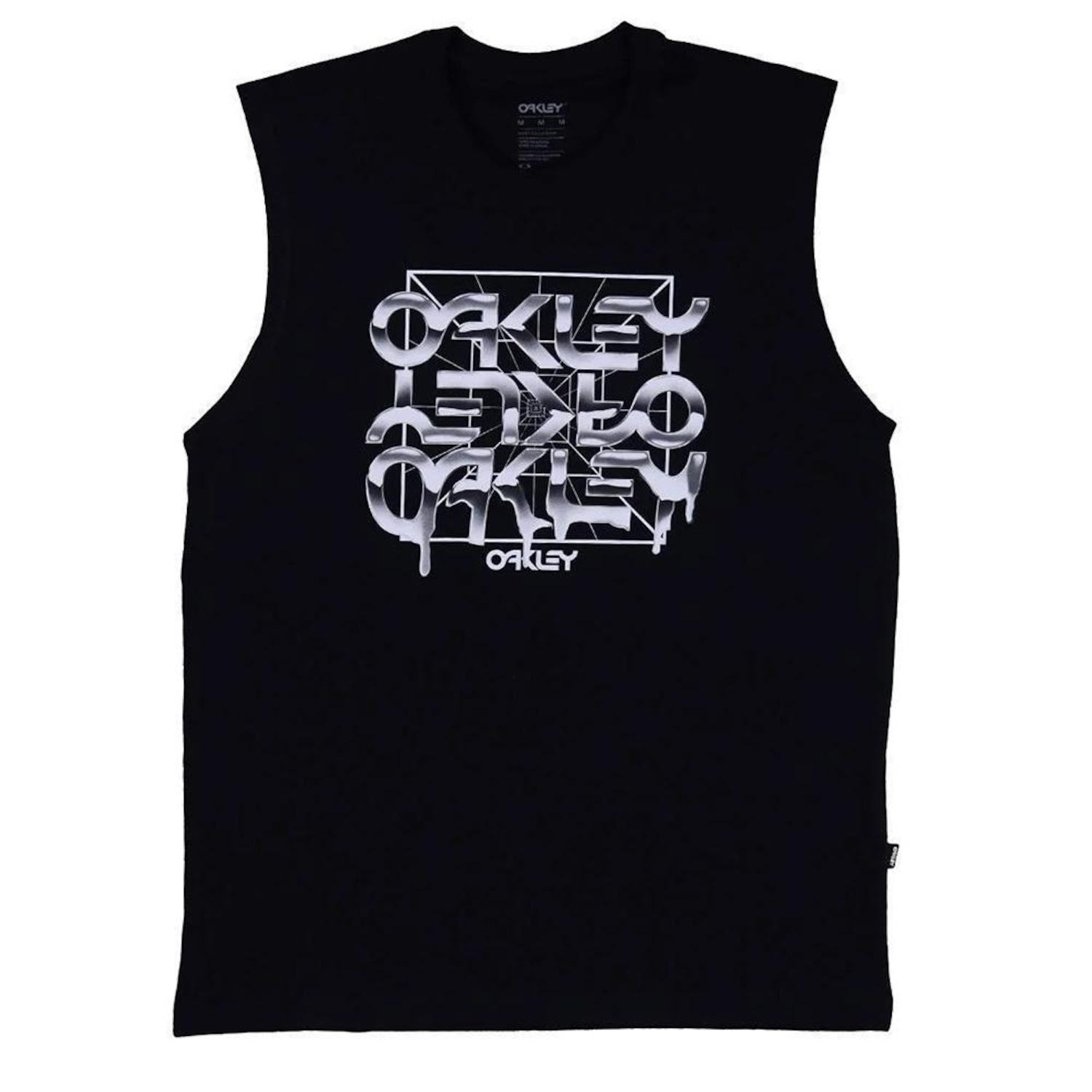 Camiseta Regata Oakley B1B Melted Metal SM26 Masculina - Foto 3
