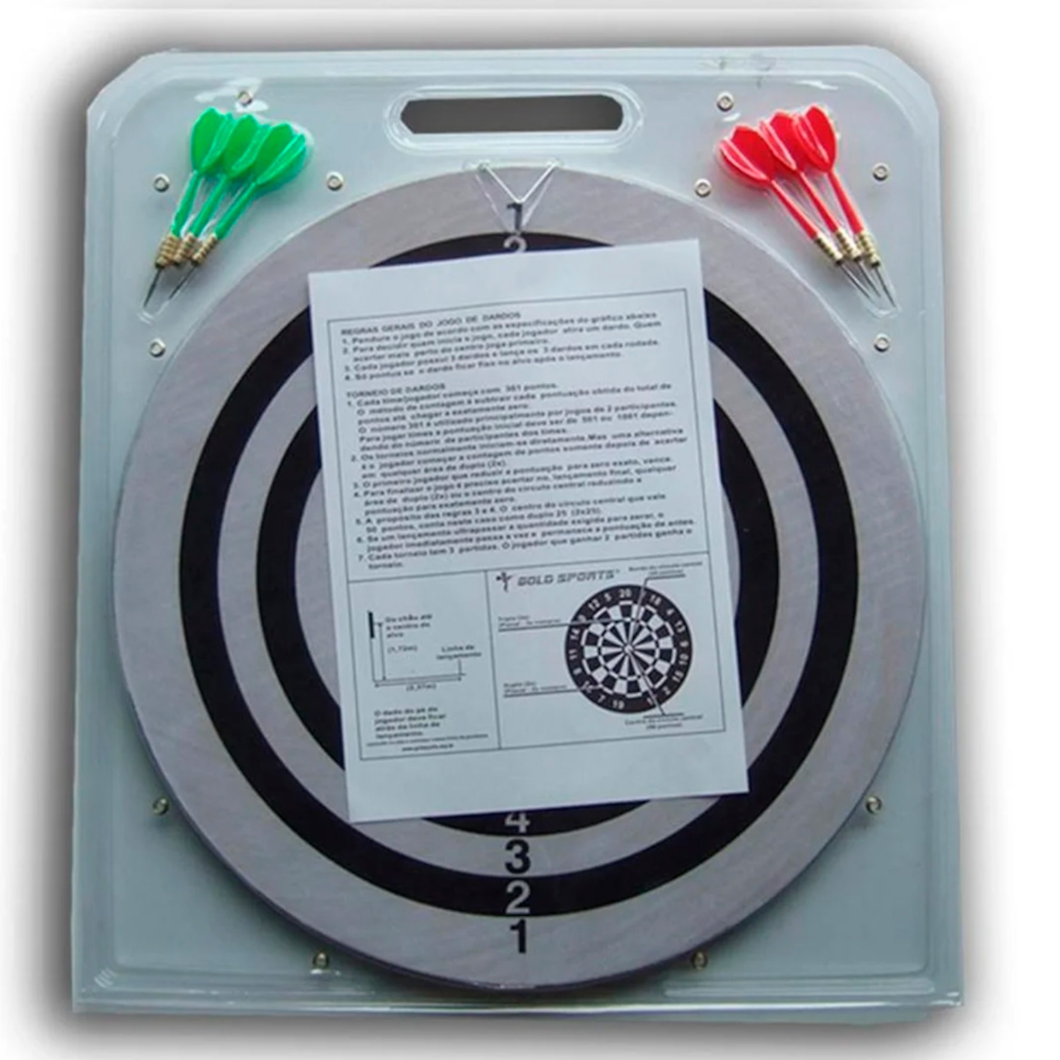 Jogo Dardo Gold Sports 17" Pro c/6 setas 6 gms - Foto 2