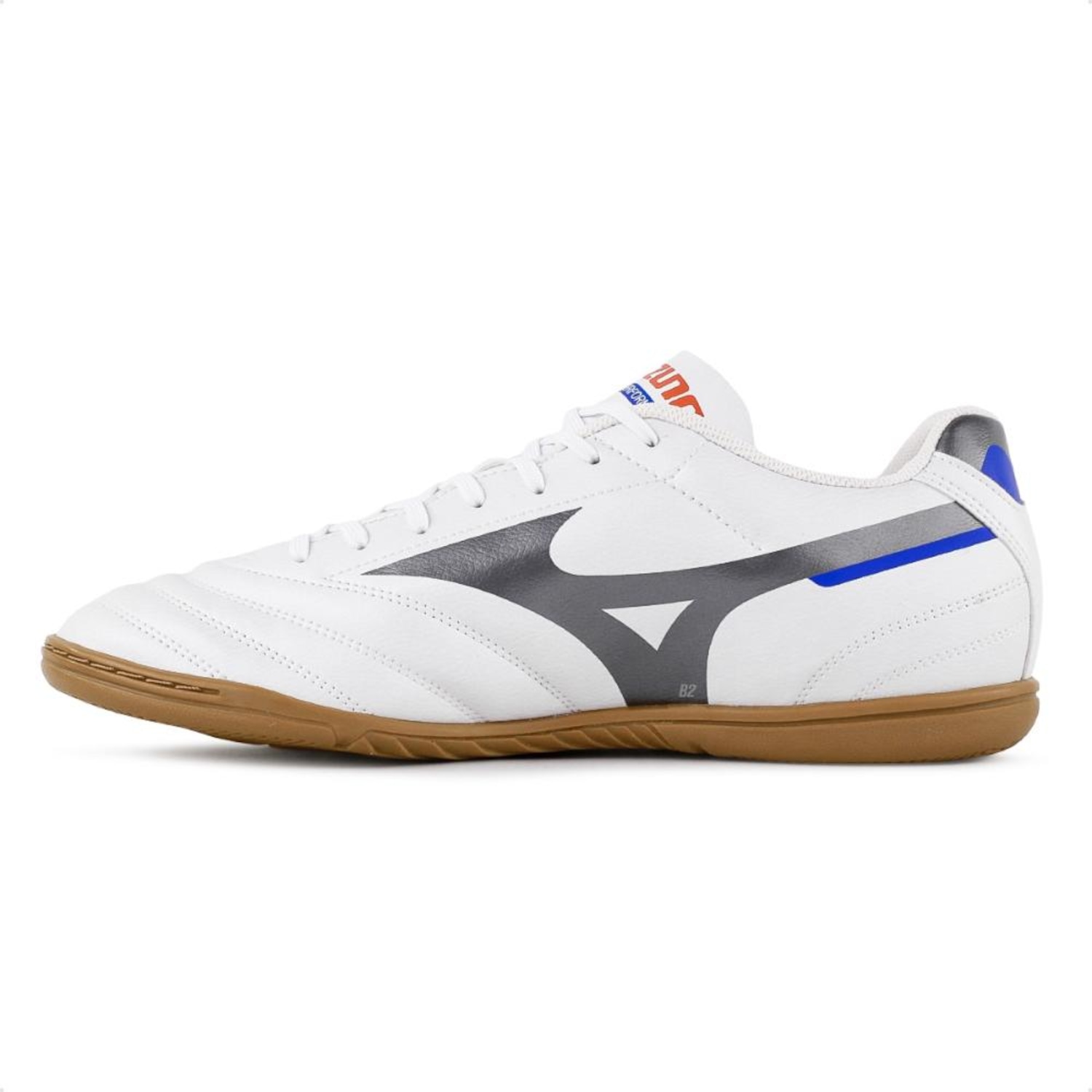 Chuteira Futsal Adulto Mizuno Morelia Club In + 3 Pares de Meias - Foto 2