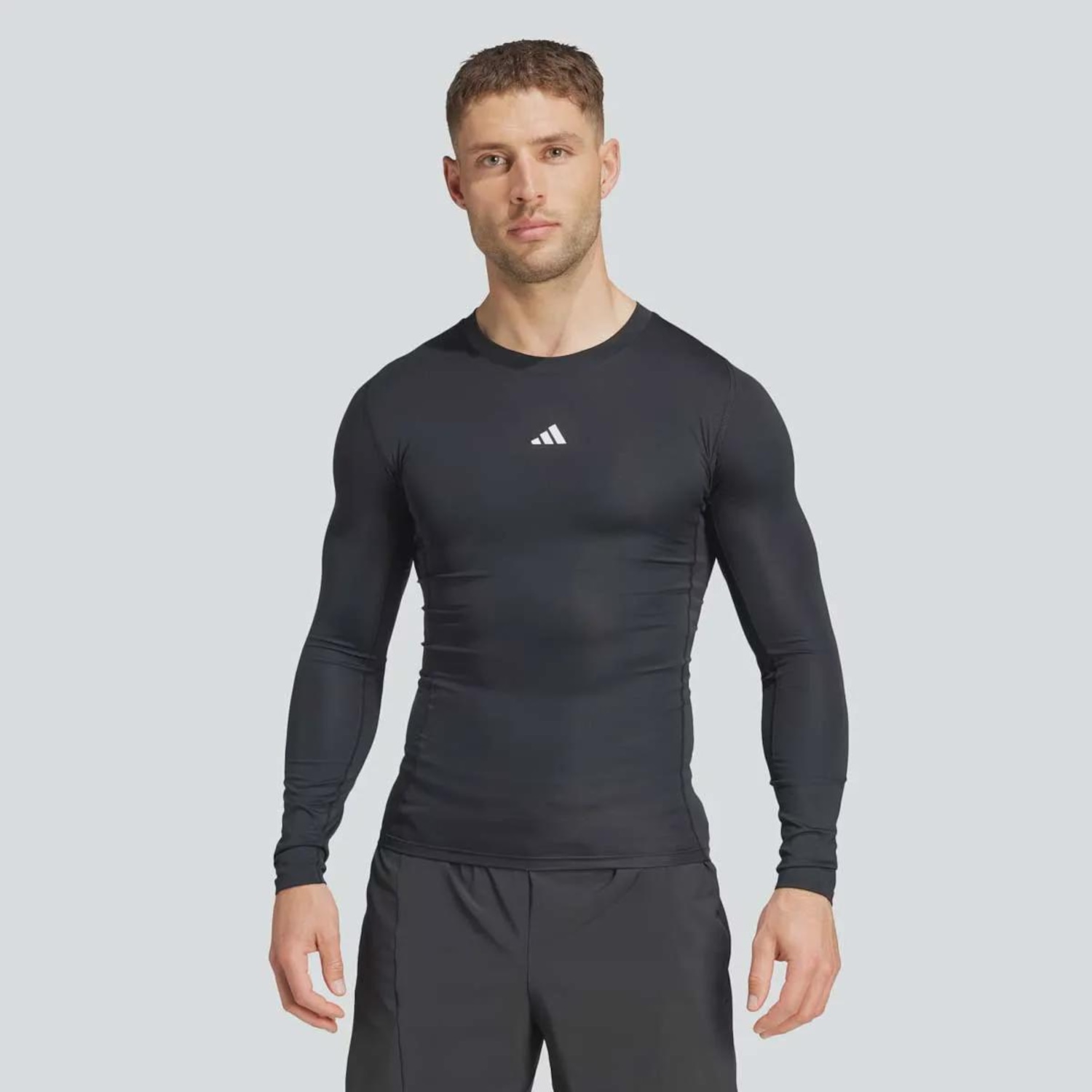 Camiseta Manga Longa adidas Techfit Masculina - Foto 1