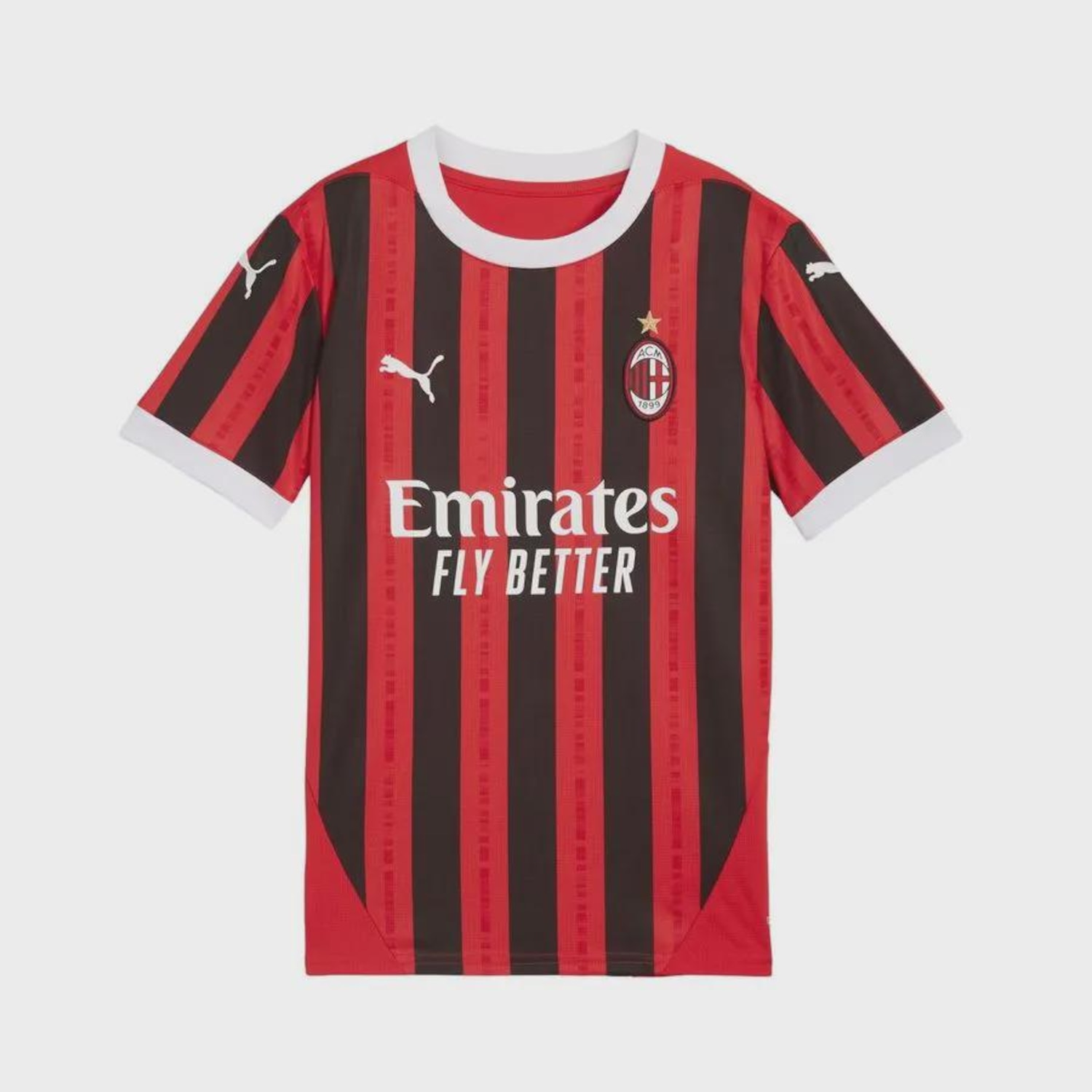 Camisa Ac Milan I 24/25 Puma Infantil - Foto 1