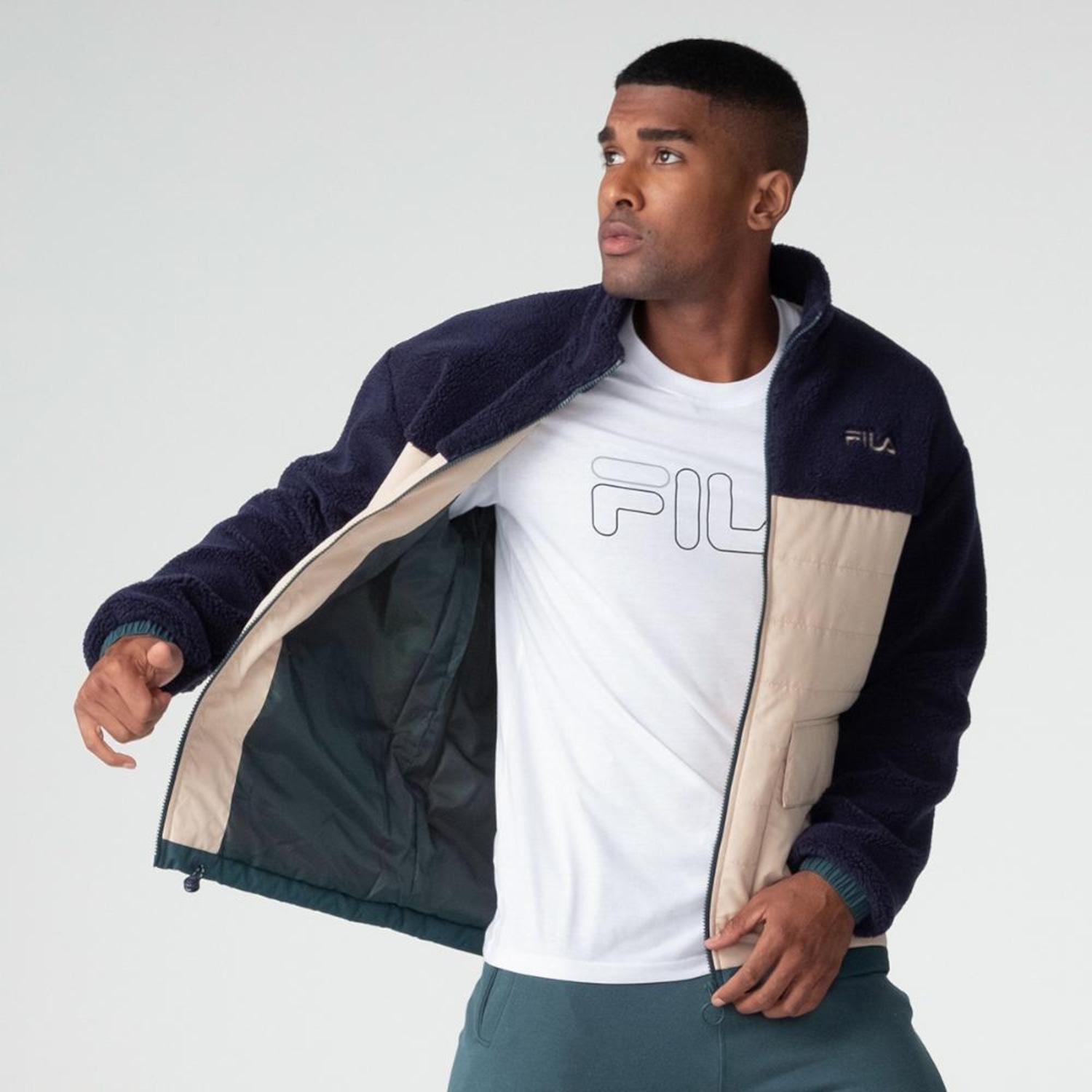 Jaqueta Fila Outer Mix Masculina - Foto 4