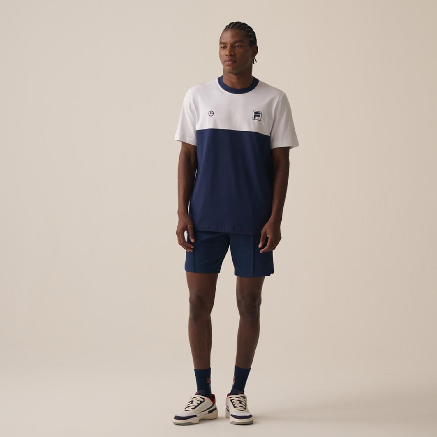 Camiseta Fila Regular F-Box Stripe II Rio Open 25 Masculina - Foto 3