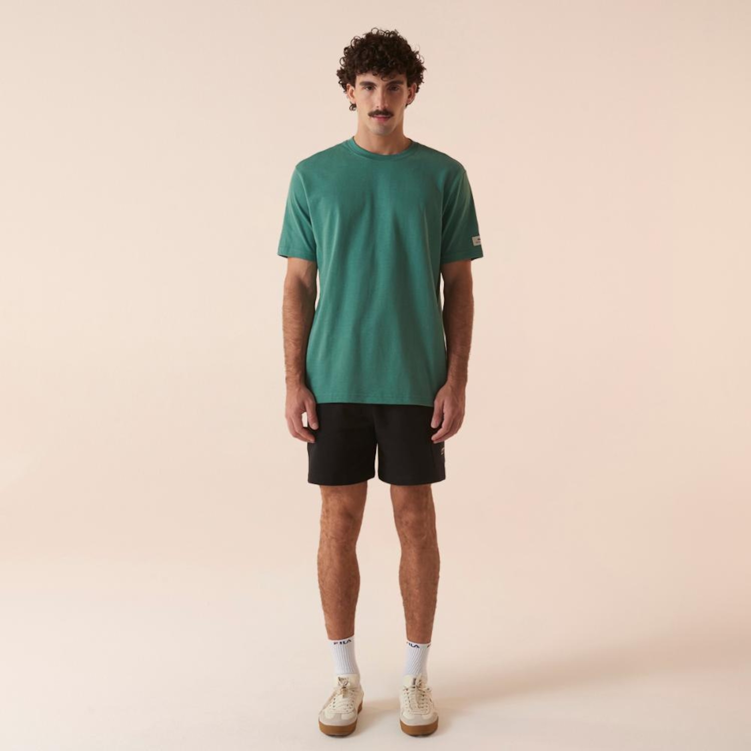Bermuda Fila Comfort Cargo Letter Masculina - Foto 1