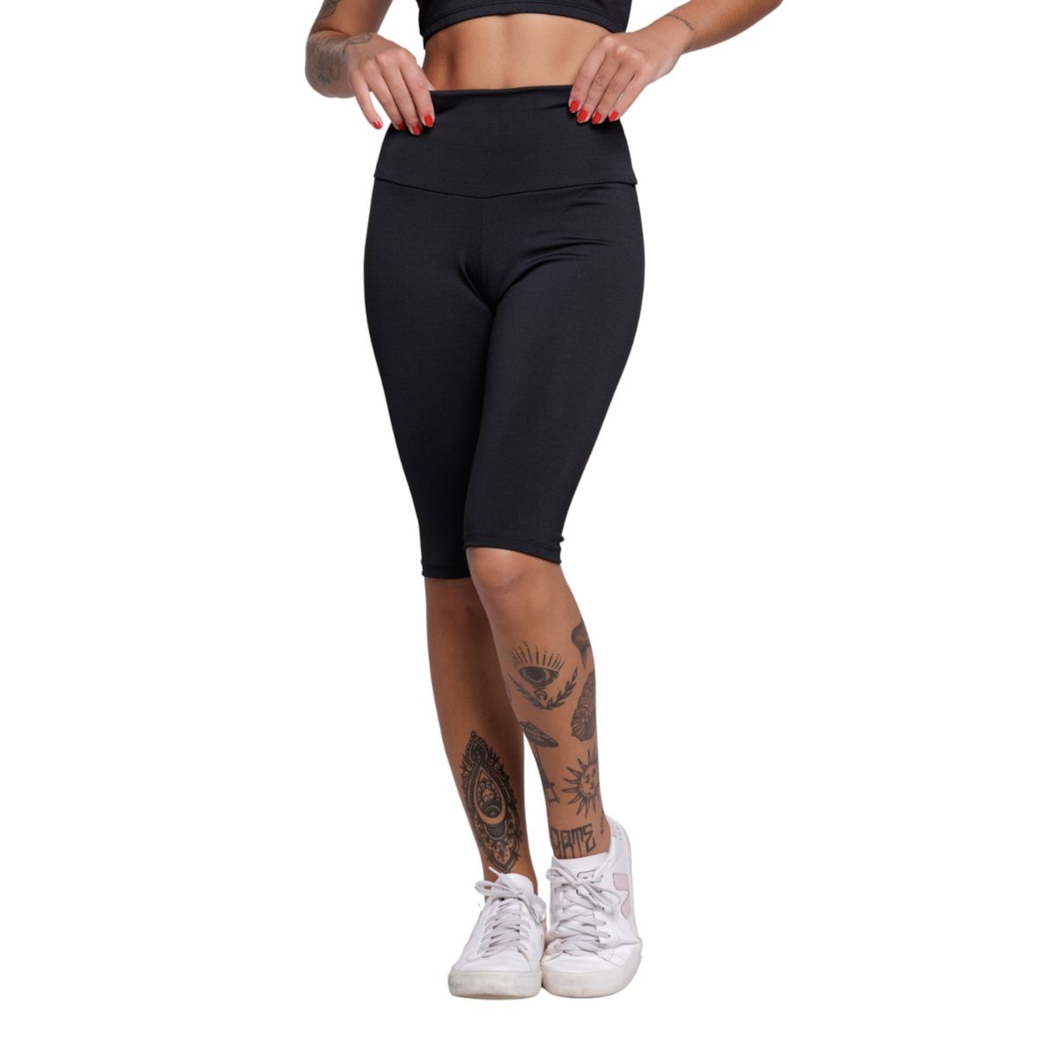 Bermudão Suplex Liso Vekyo Roupa para Academia Treino Musculação Feminina - Foto 1